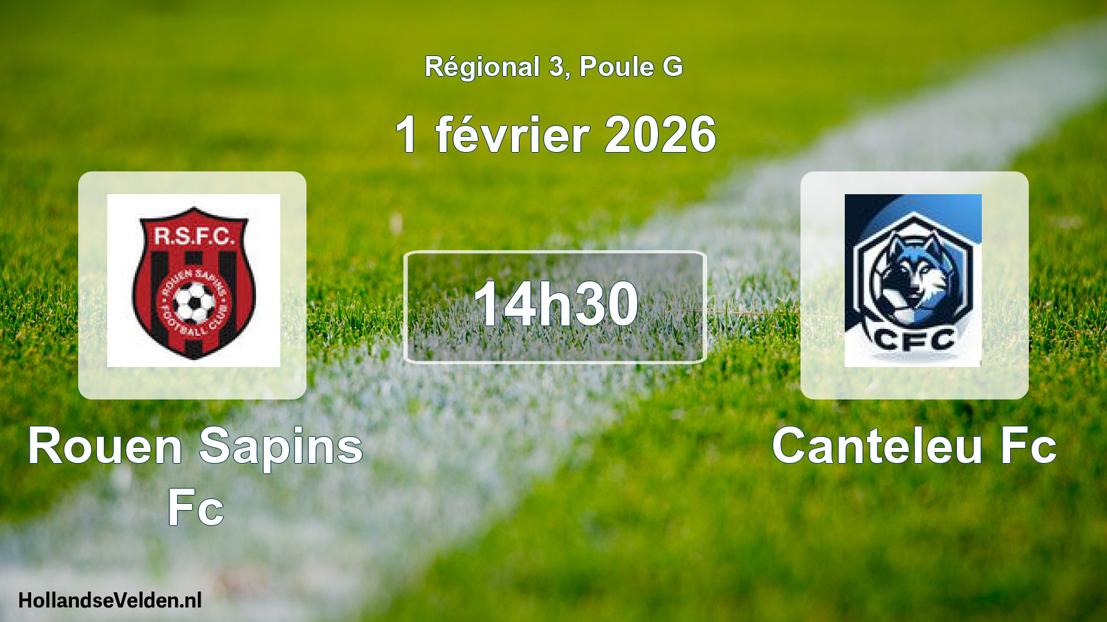 Geplande wedstrijd: Rouen Sapins Fc - Canteleu Fc (1 février 2026)