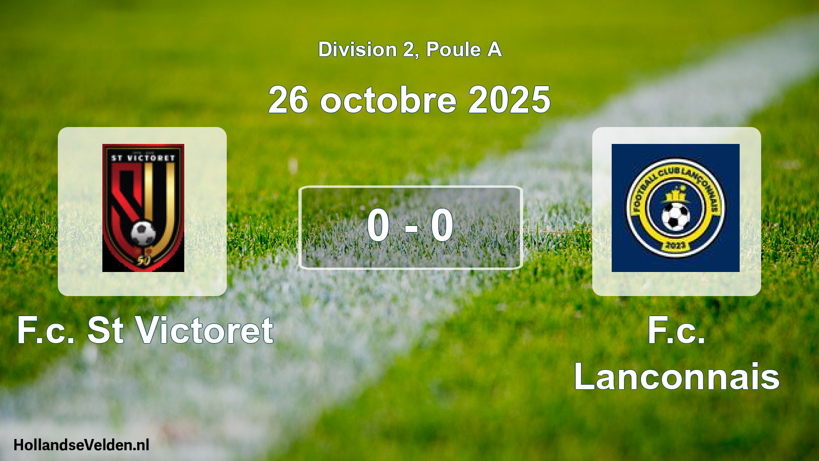 Match joué: F.c. St Victoret - F.c. Lanconnais 0 - 0 (26 octobre 2025)