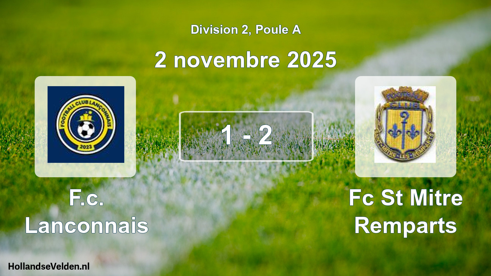 Match joué: F.c. Lanconnais - Fc St Mitre Remparts 1 - 2 (2 novembre 2025)