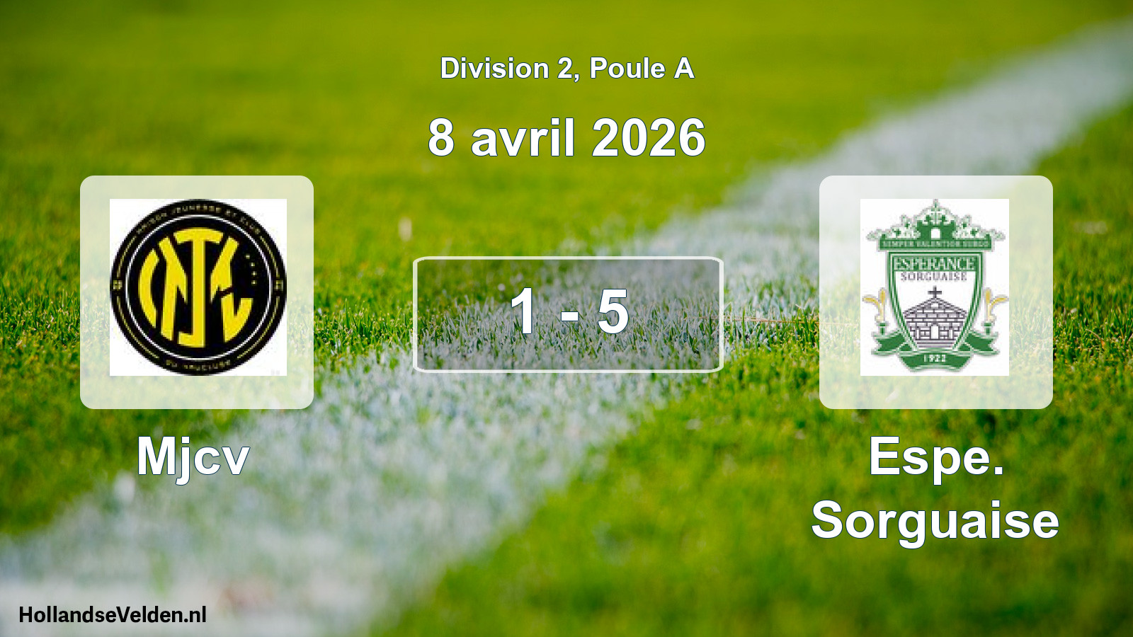 Total number of matches played: Mjcv - Espe. Sorguaise 1 - 5 (8 April 2026)