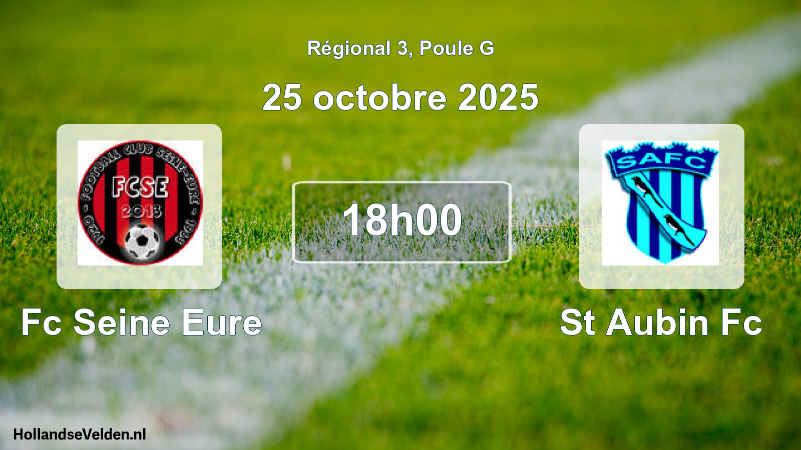 Scheduled Match: Fc Seine Eure - St Aubin Fc (25 October 2025)