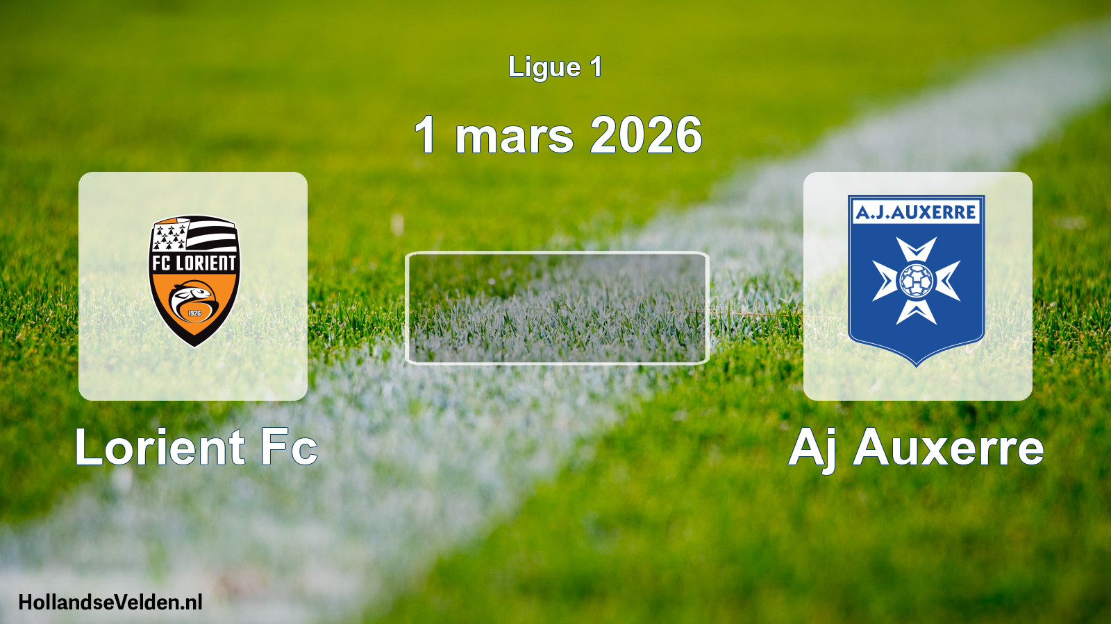 Geplande wedstrijd: Lorient Fc - Aj Auxerre (1 maart 2026)
