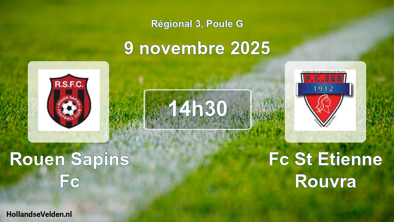 Geplande wedstrijd: Rouen Sapins Fc - Fc St Etienne Rouvra (9 novembre 2025)