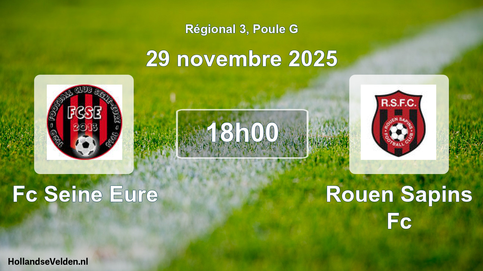 Geplande wedstrijd: Fc Seine Eure - Rouen Sapins Fc (29 november 2025)