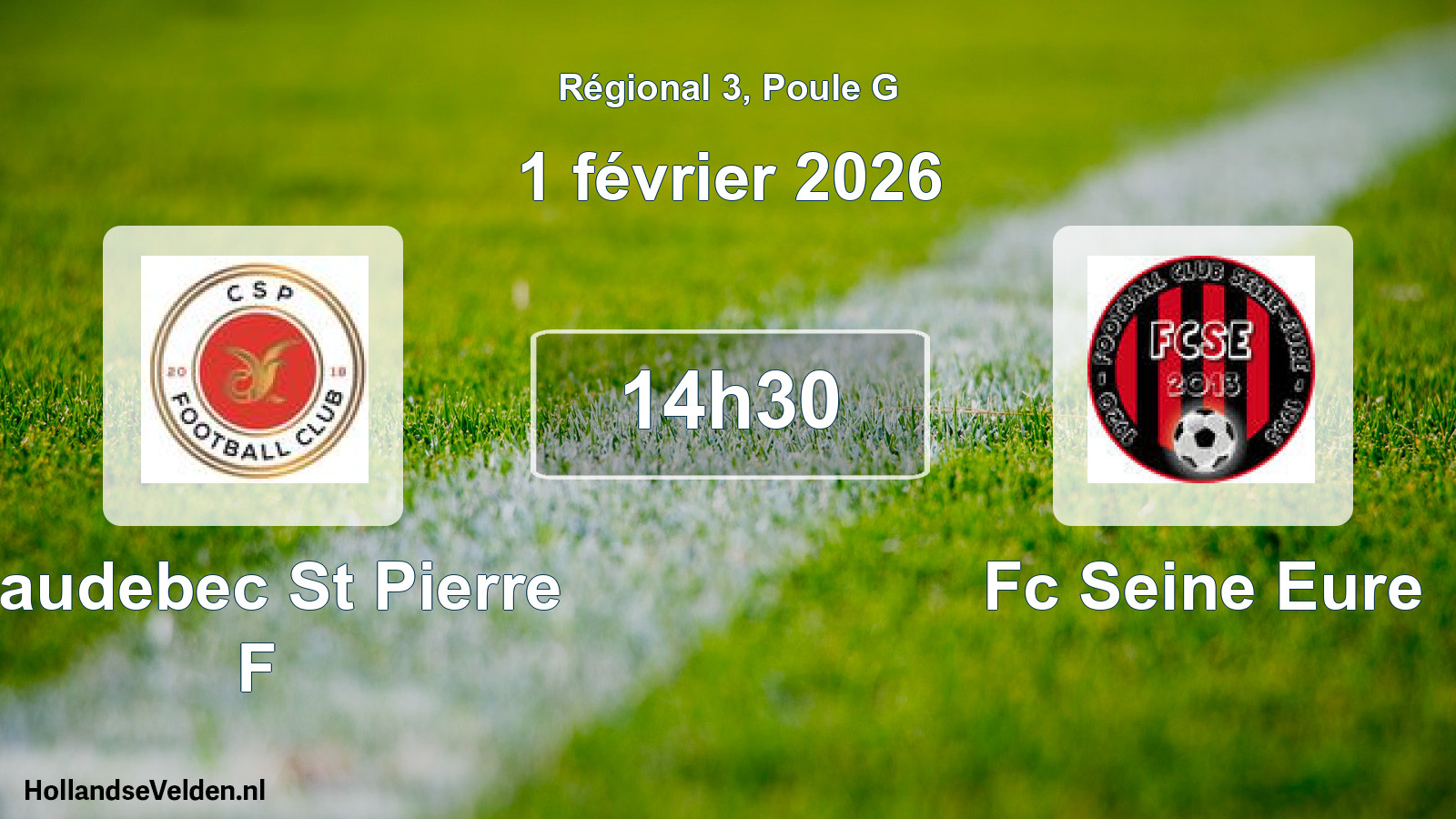 Scheduled Match: Caudebec St Pierre F - Fc Seine Eure (1 February 2026)