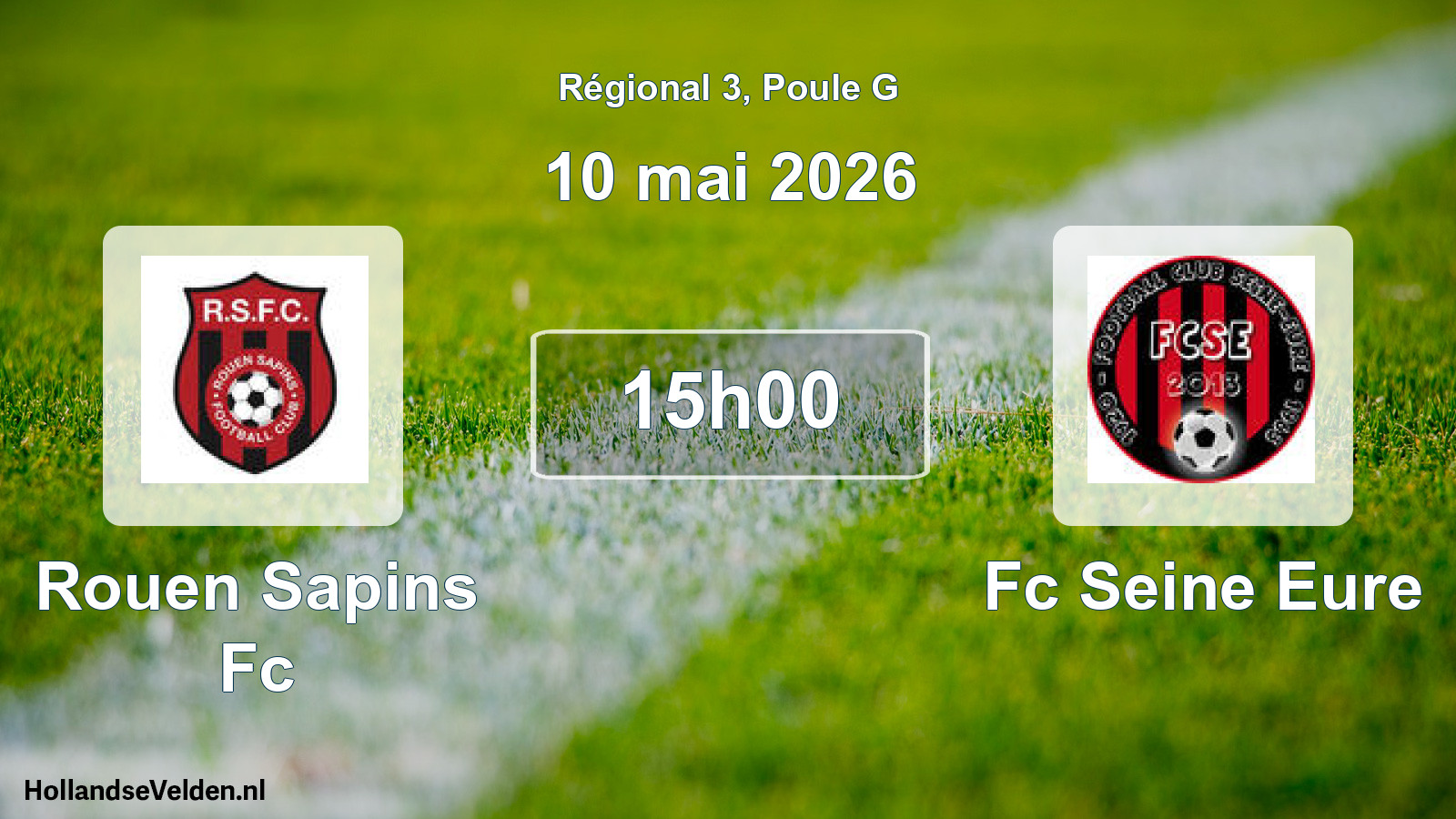 Geplande wedstrijd: Rouen Sapins Fc - Fc Seine Eure (10 mai 2026)