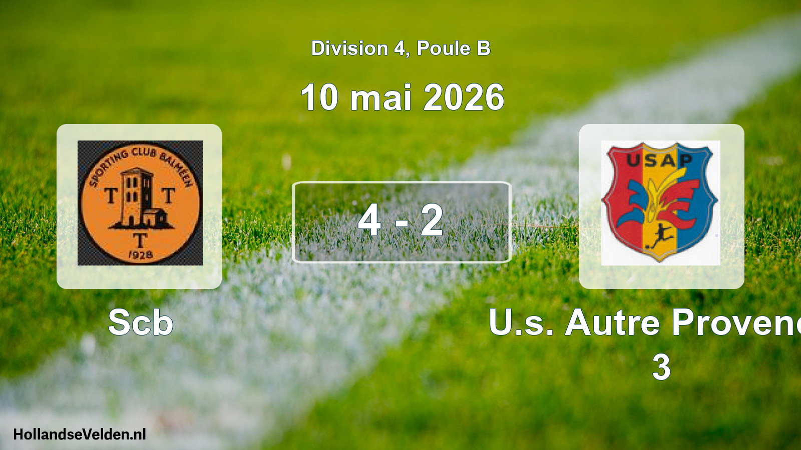Match joué: Scb - U.s. Autre Provence 3 4 - 2 (10 mai 2026)