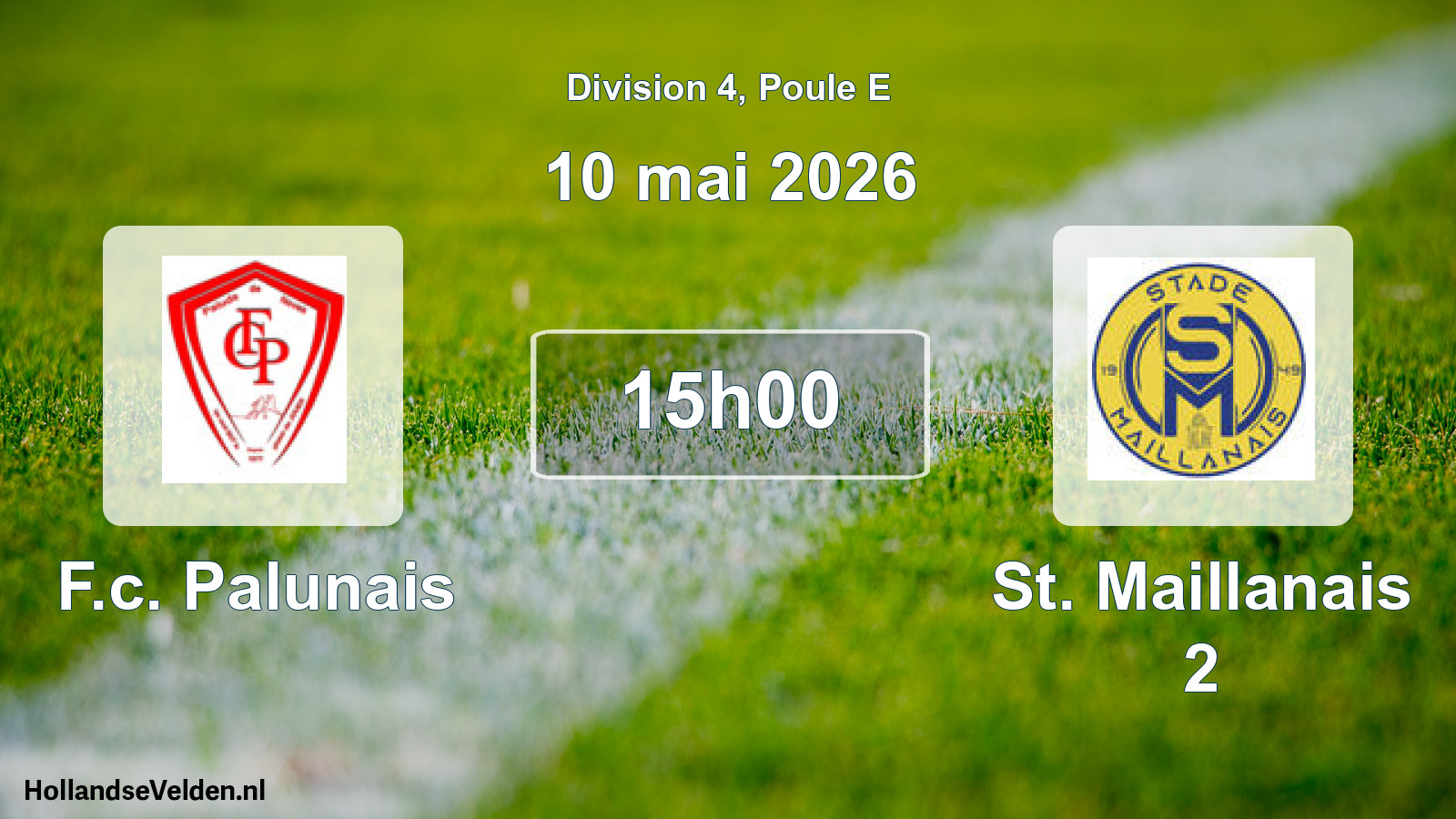 Match programmé: F.c. Palunais - St. Maillanais 2 (10 mai 2026)