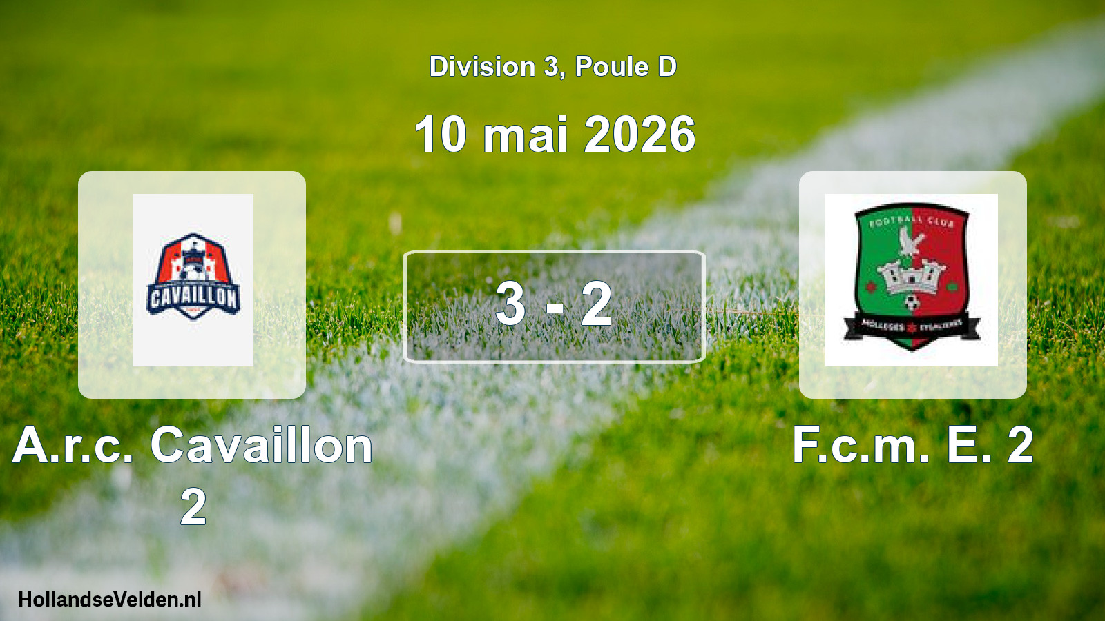 Total number of matches played: A.r.c. Cavaillon 2 - F.c.m. E. 2 3 - 2 (10 May 2026)