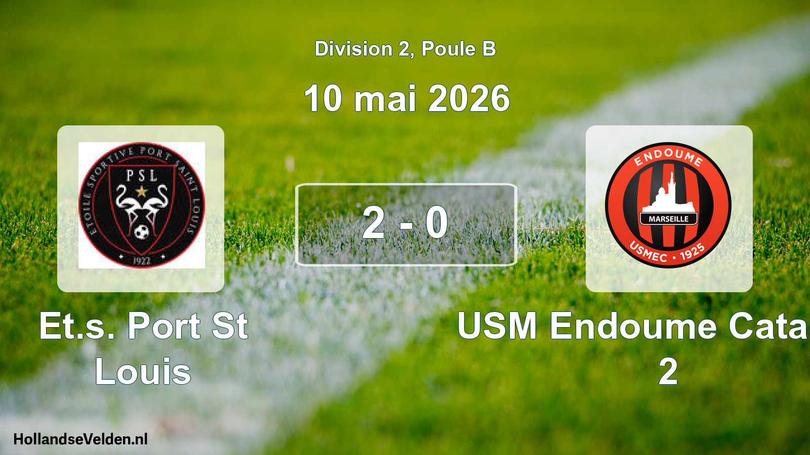 Total number of matches played: Et.s. Port St Louis - USM Endoume Catalans 2 2 - 0 (10 May 2026)