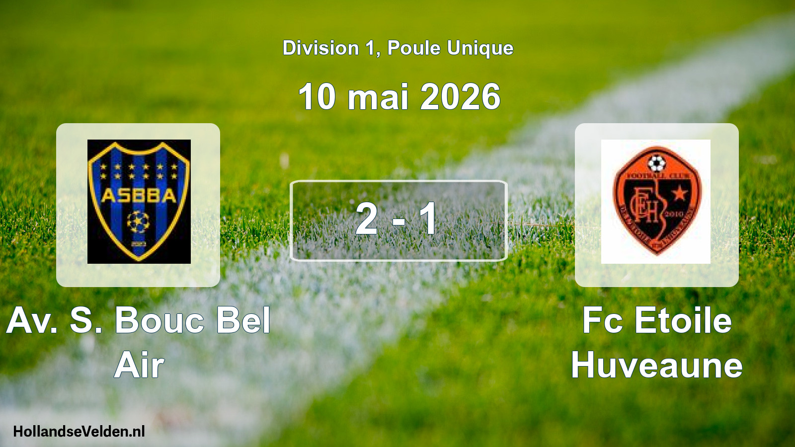 Total number of matches played: Av. S. Bouc Bel Air - Fc Etoile Huveaune 2 - 1 (10 May 2026)