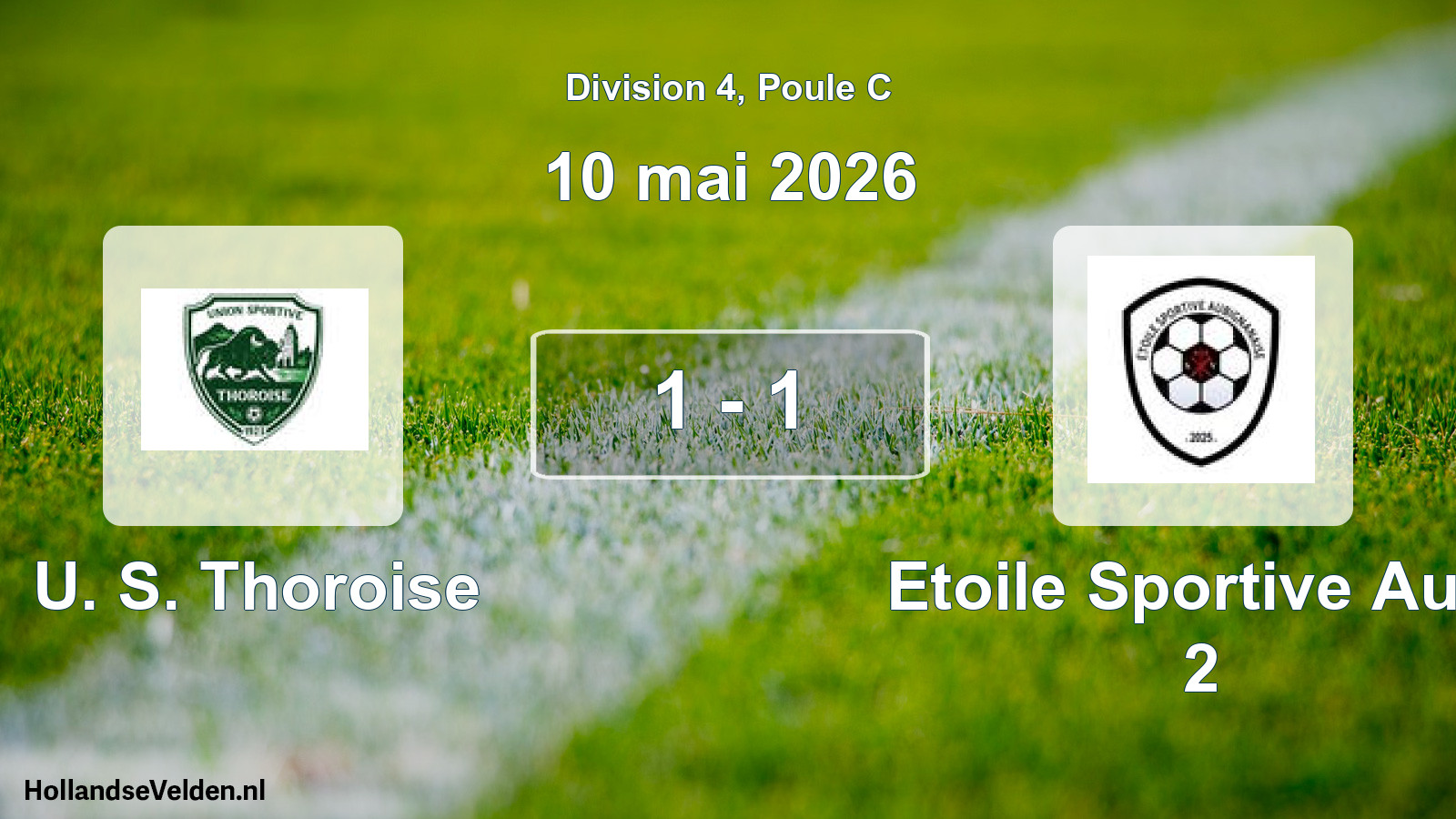 Match joué: U. S. Thoroise - Etoile Sportive Aubi 2 1 - 1 (10 mai 2026)