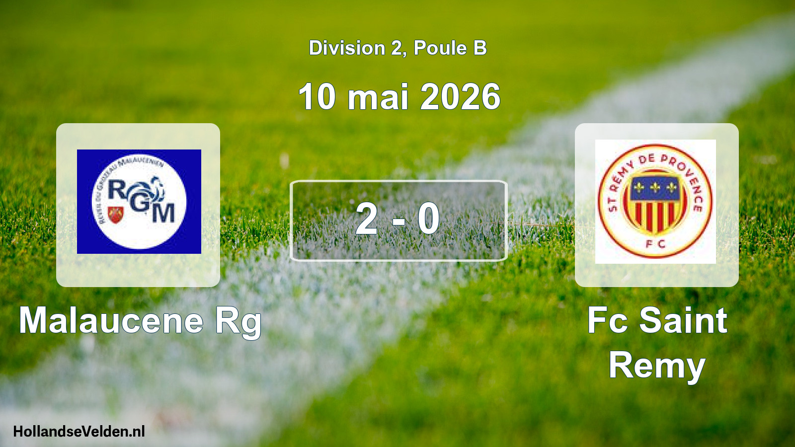 Total number of matches played: Malaucene Rg - Fc Saint Remy 2 - 0 (10 May 2026)