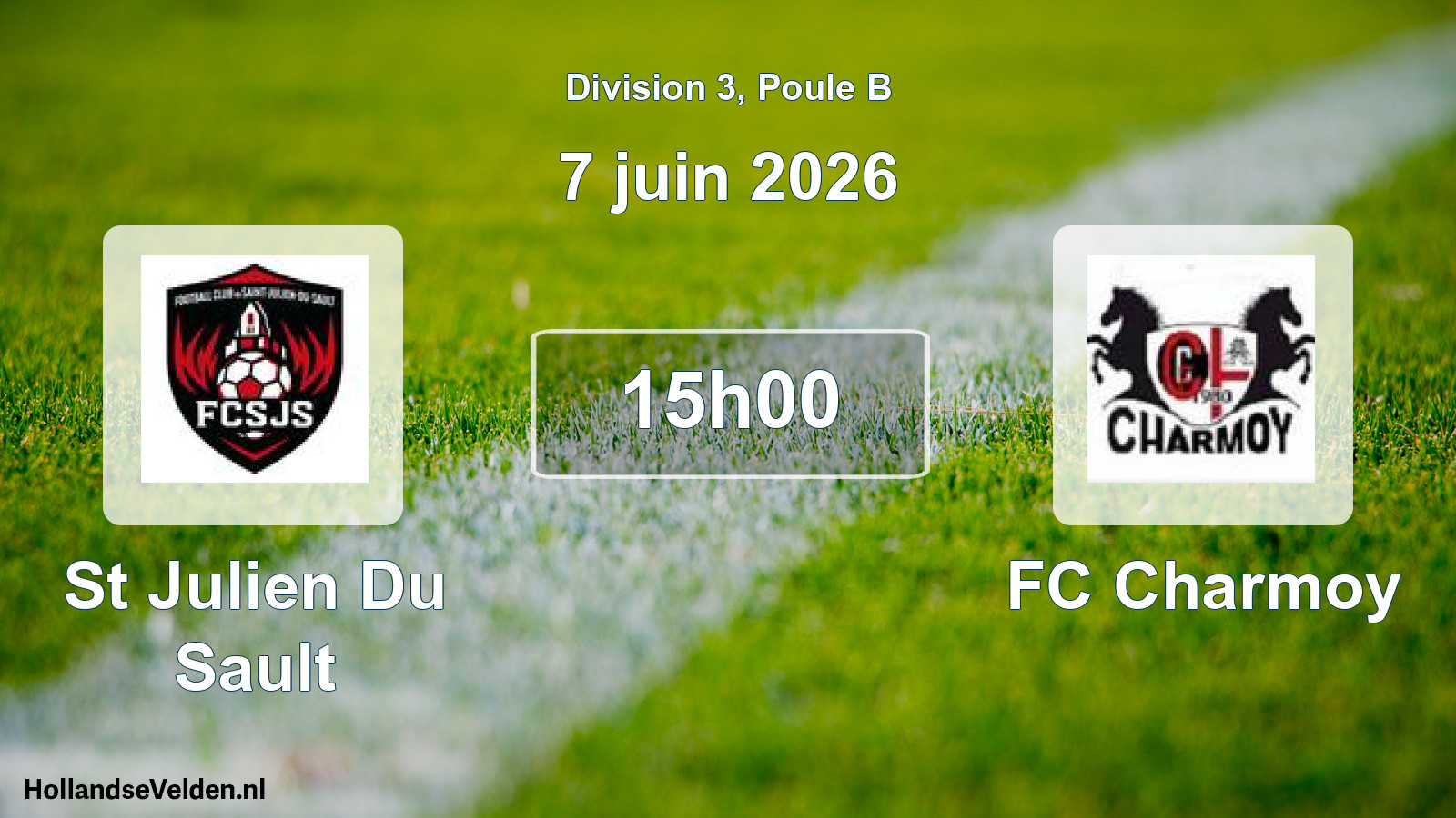 Scheduled Match: St Julien Du Sault - FC Charmoy (7 June 2026)