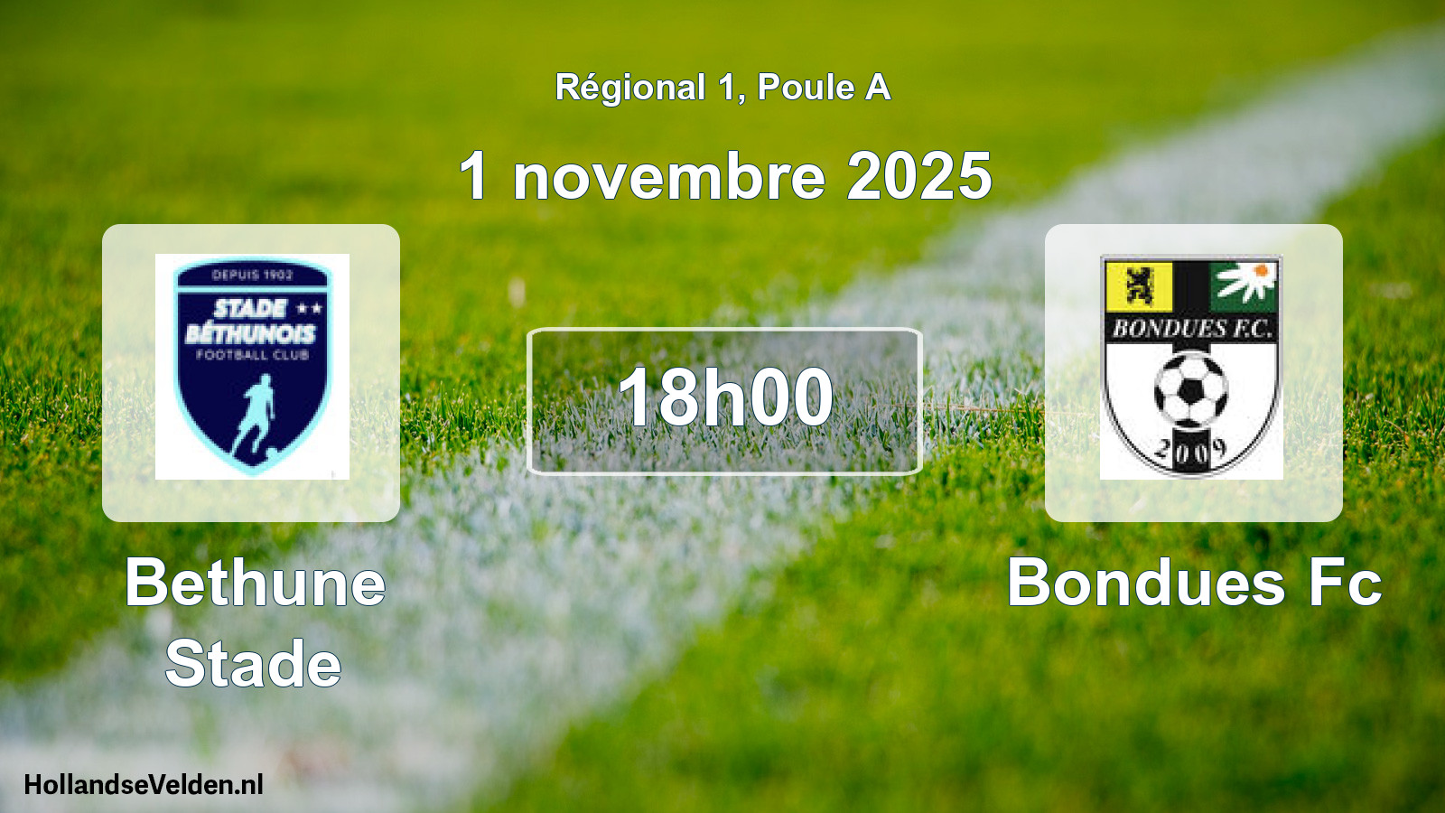 Geplande wedstrijd: Bethune Stade - Bondues Fc (1 novembre 2025)
