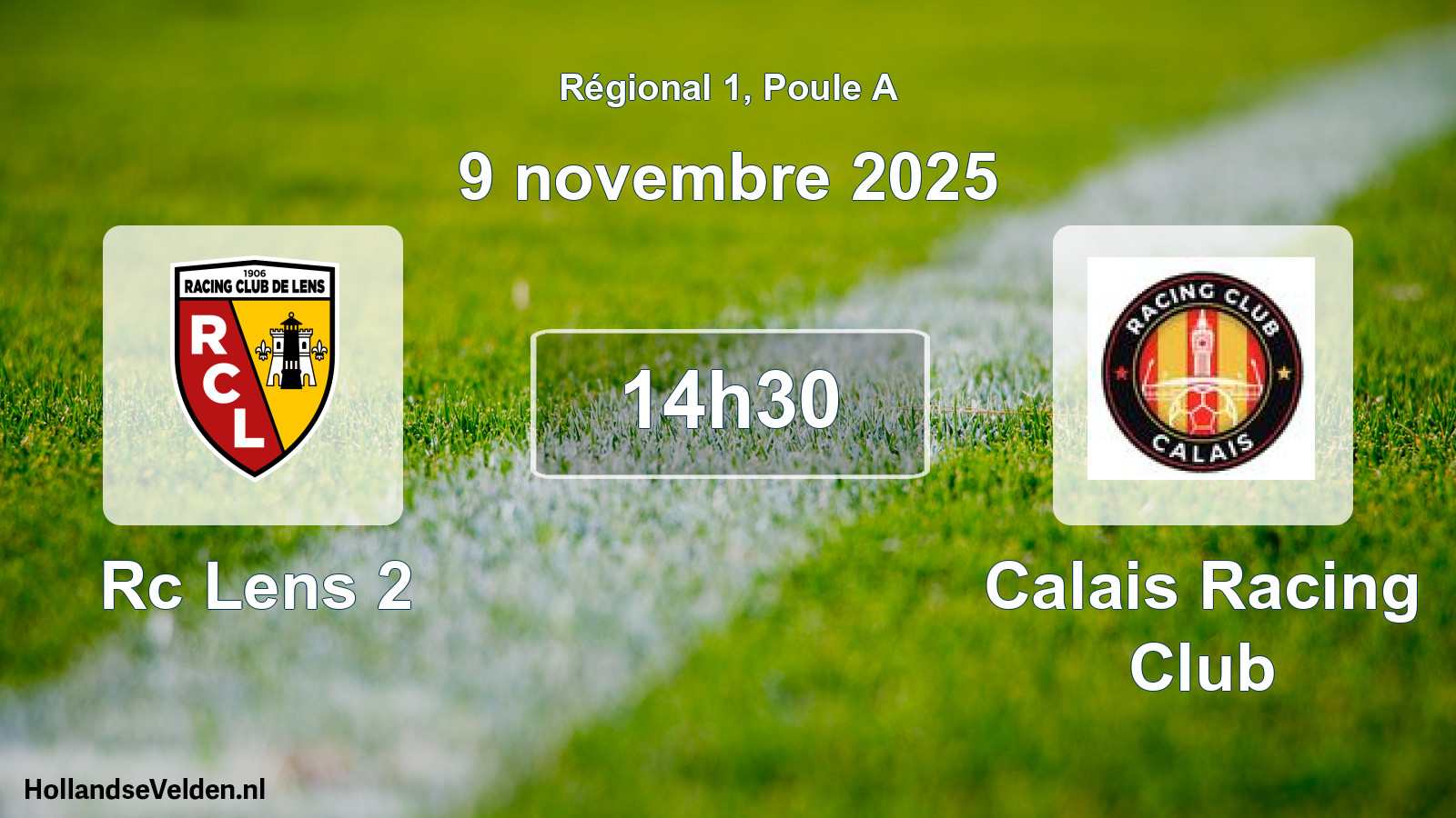Geplande wedstrijd: Rc Lens 2 - Calais Racing Club (9 november 2025)