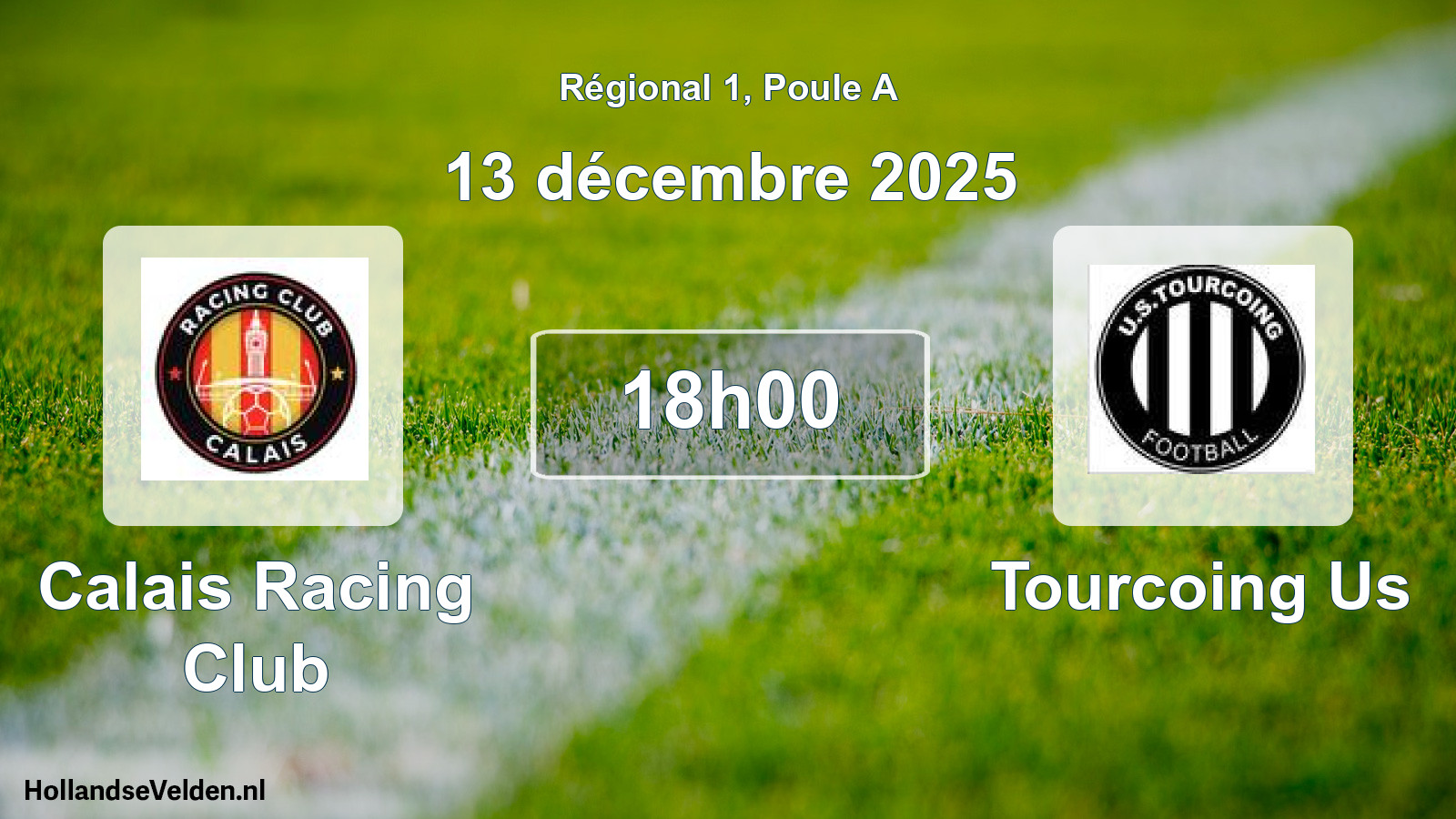 Geplande wedstrijd: Calais Racing Club - Tourcoing Us (13 december 2025)
