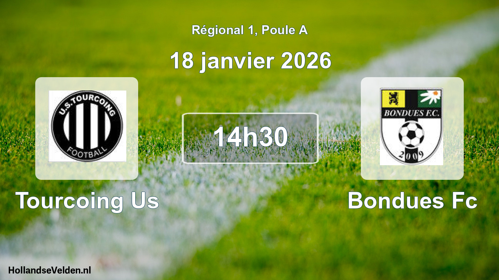 Geplande wedstrijd: Tourcoing Us - Bondues Fc (18 januari 2026)