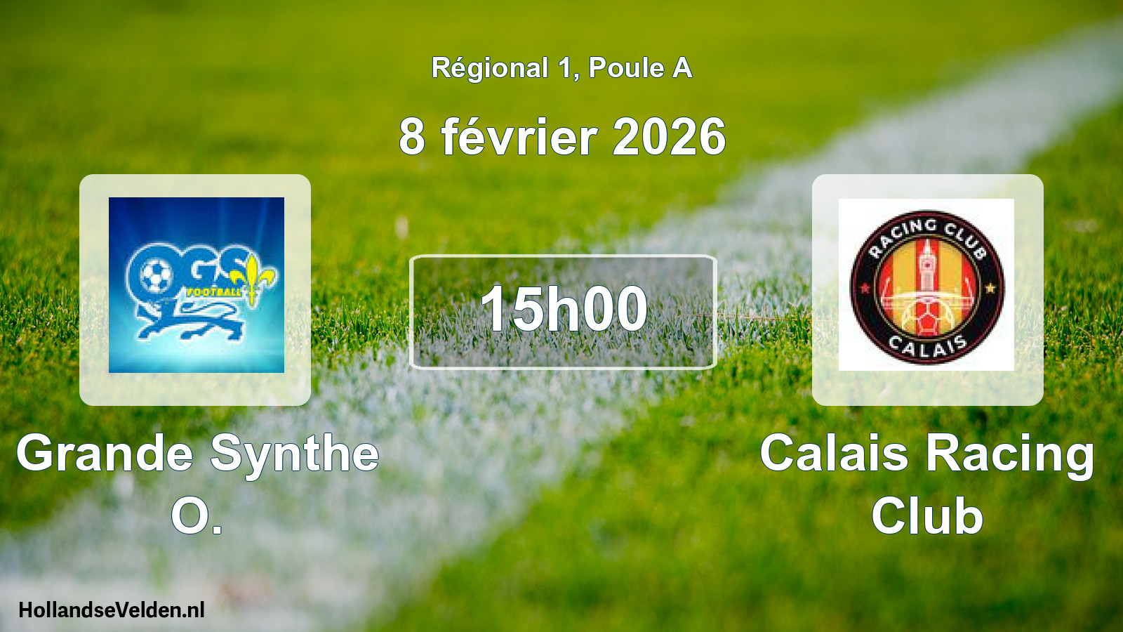 Scheduled Match: Grande Synthe O. - Calais Racing Club (8 February 2026)