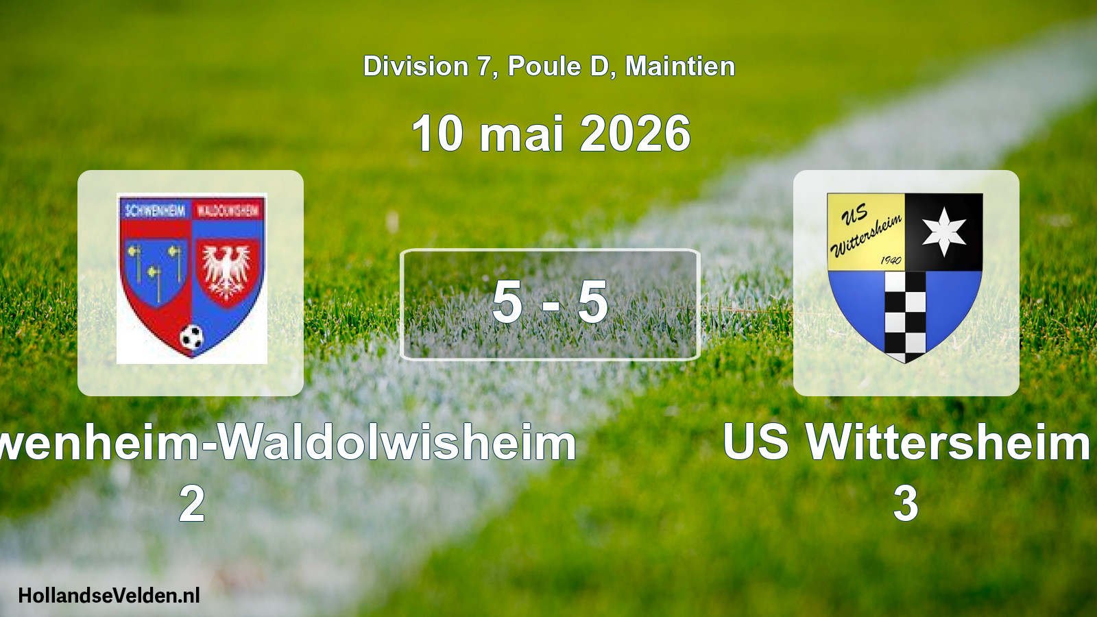 Gespeelde wedstrijd: US Schwenheim-Waldolwisheim 2 - US Wittersheim 3 5 - 5 (10 mei 2026)