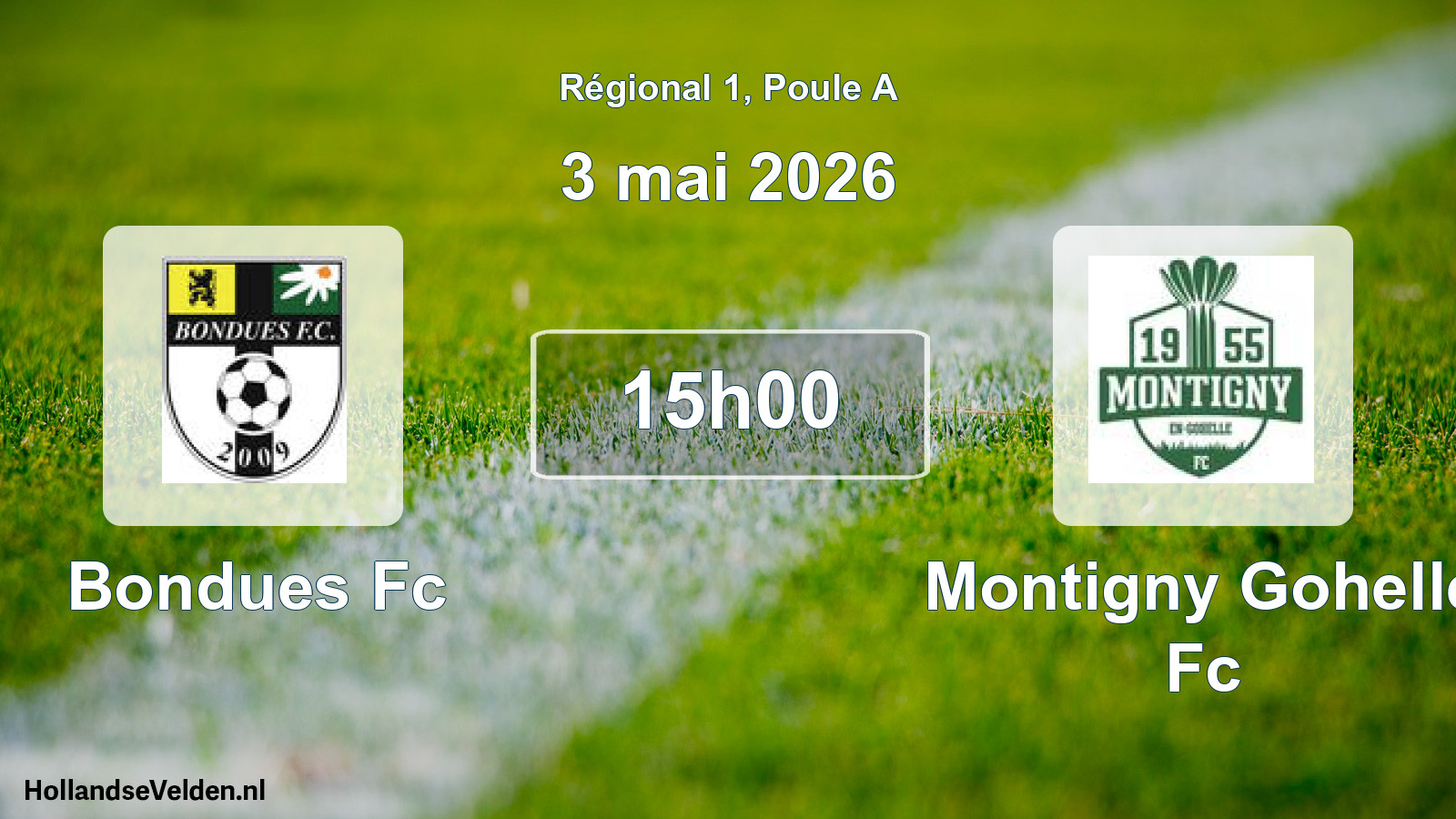 Geplande wedstrijd: Bondues Fc - Montigny Gohelle Fc (3 mai 2026)
