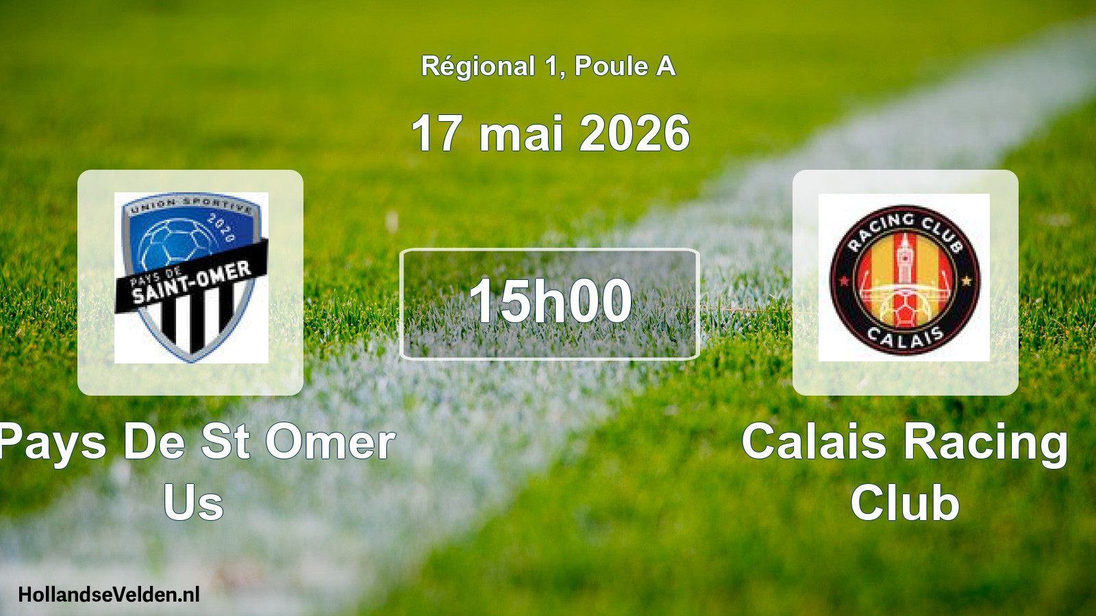 Scheduled Match: Pays De St Omer Us - Calais Racing Club (17 May 2026)