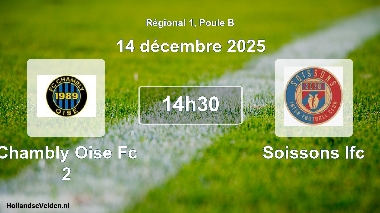Geplande wedstrijd: Chambly Oise Fc 2 - Soissons Ifc (14 décembre 2025)