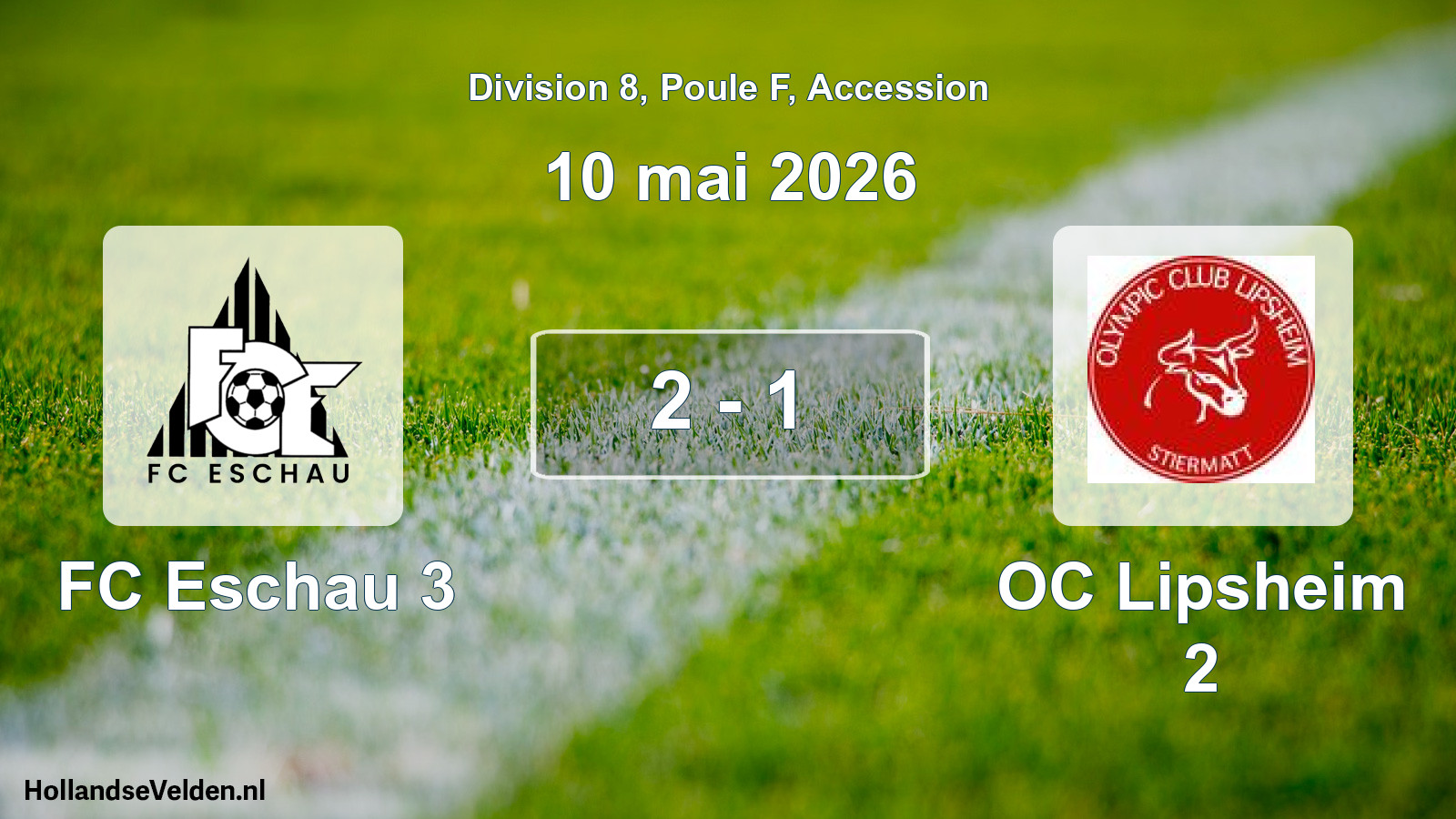 Gespeelde wedstrijd: FC Eschau 3 - OC Lipsheim 2 2 - 1 (10 mei 2026)