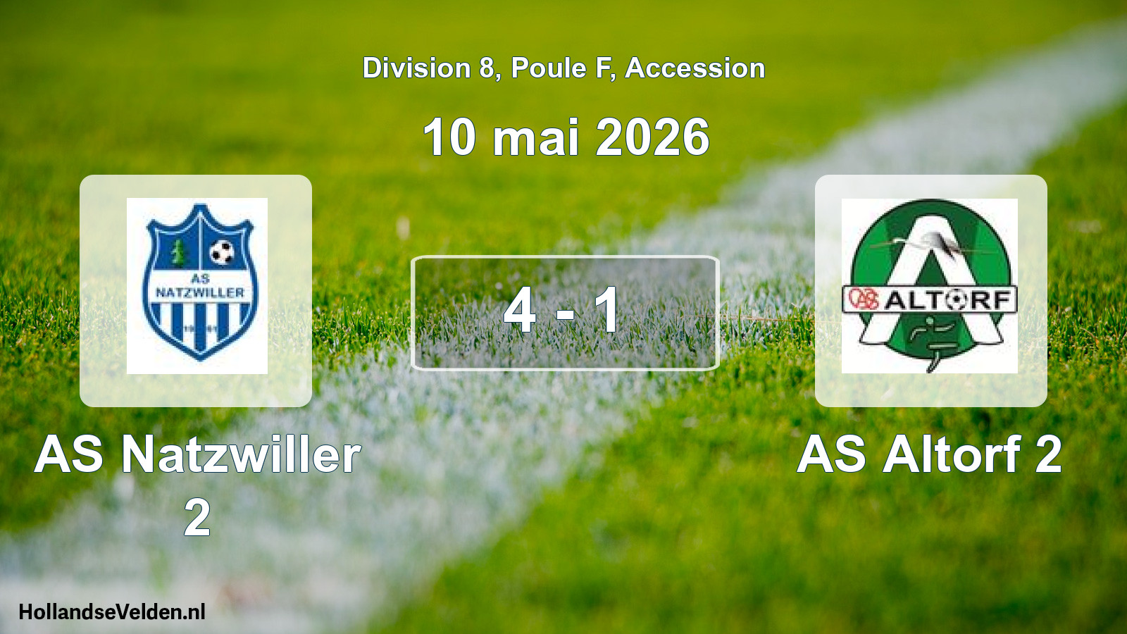 Gespeelde wedstrijd: AS Natzwiller 2 - AS Altorf 2 4 - 1 (10 mei 2026)