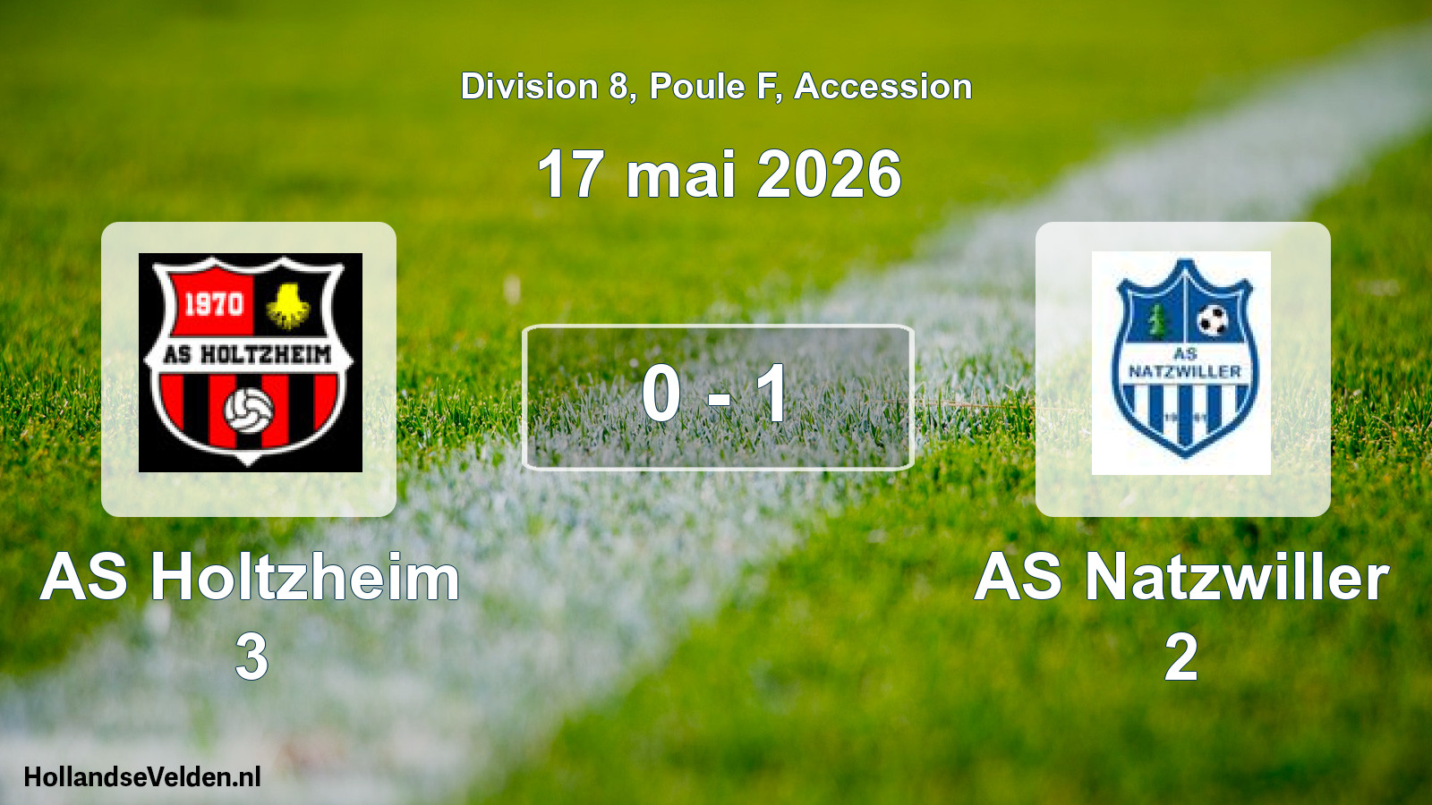 Gespeelde wedstrijd: AS Holtzheim 3 - AS Natzwiller 2 0 - 1 (17 mei 2026)