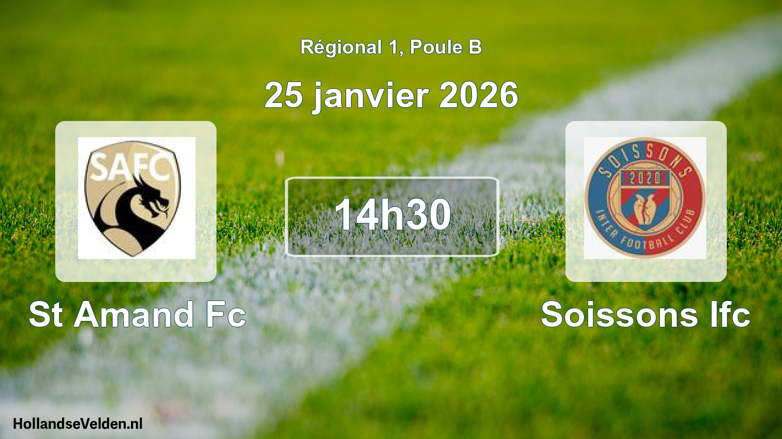 Scheduled Match: St Amand Fc - Soissons Ifc (25 January 2026)