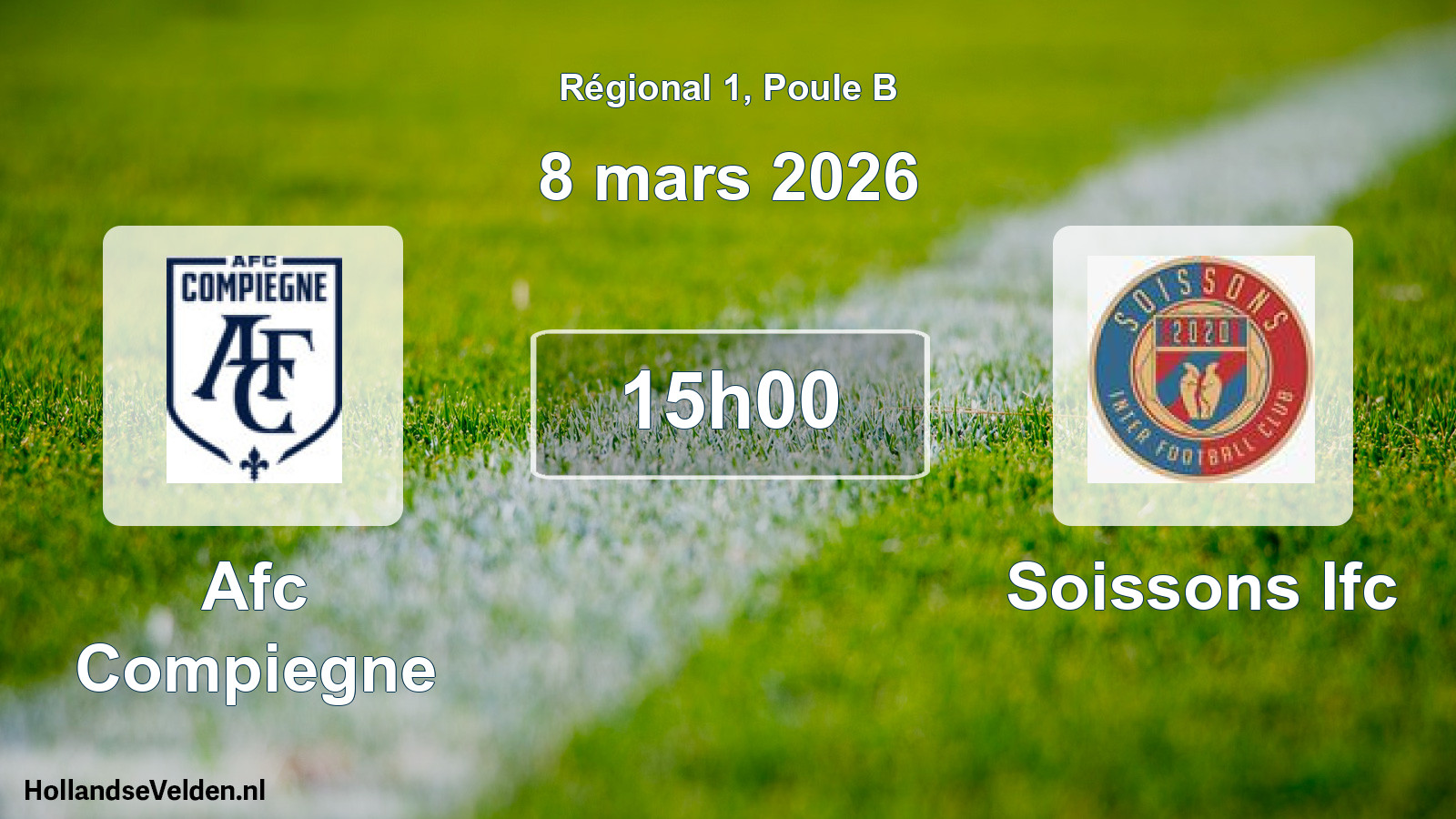 Geplande wedstrijd: Afc Compiegne - Soissons Ifc (8 maart 2026)