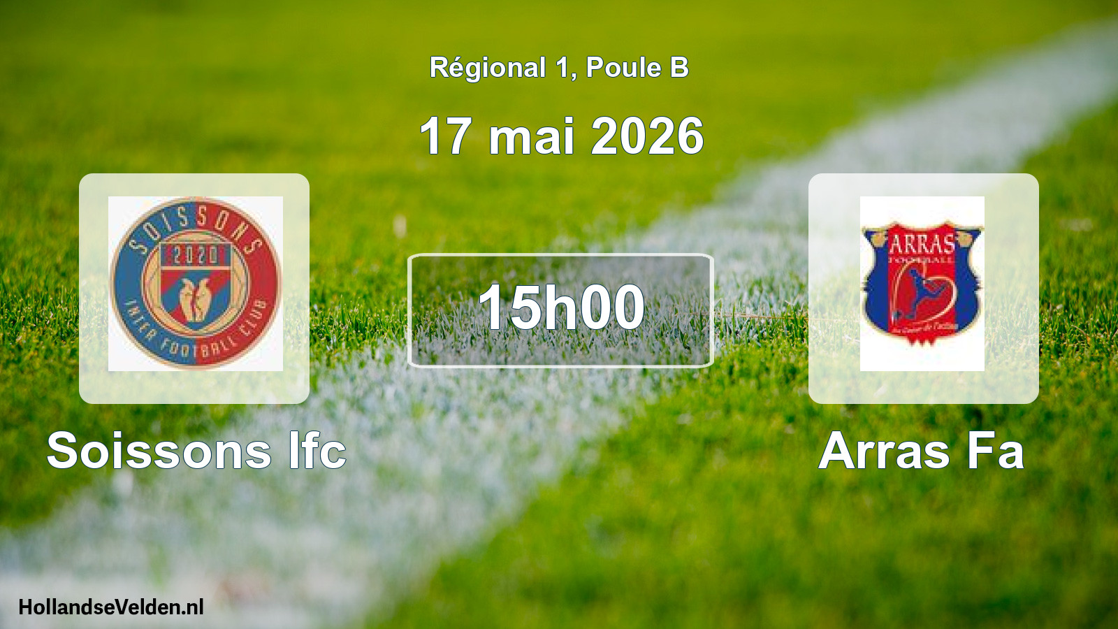 Geplande wedstrijd: Soissons Ifc - Arras Fa (17 mai 2026)