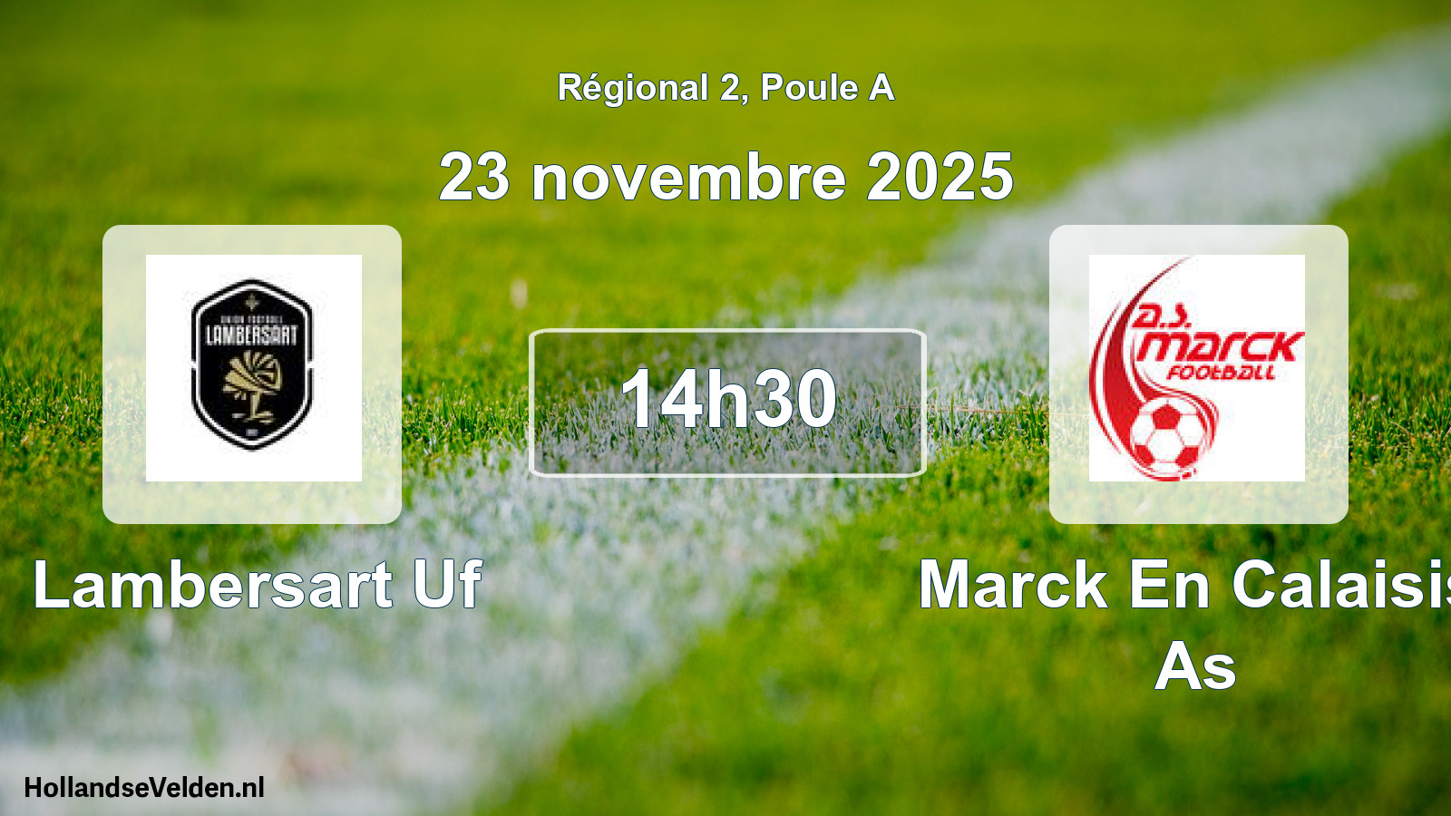 Scheduled Match: Lambersart Uf - Marck En Calaisis As (23 November 2025)