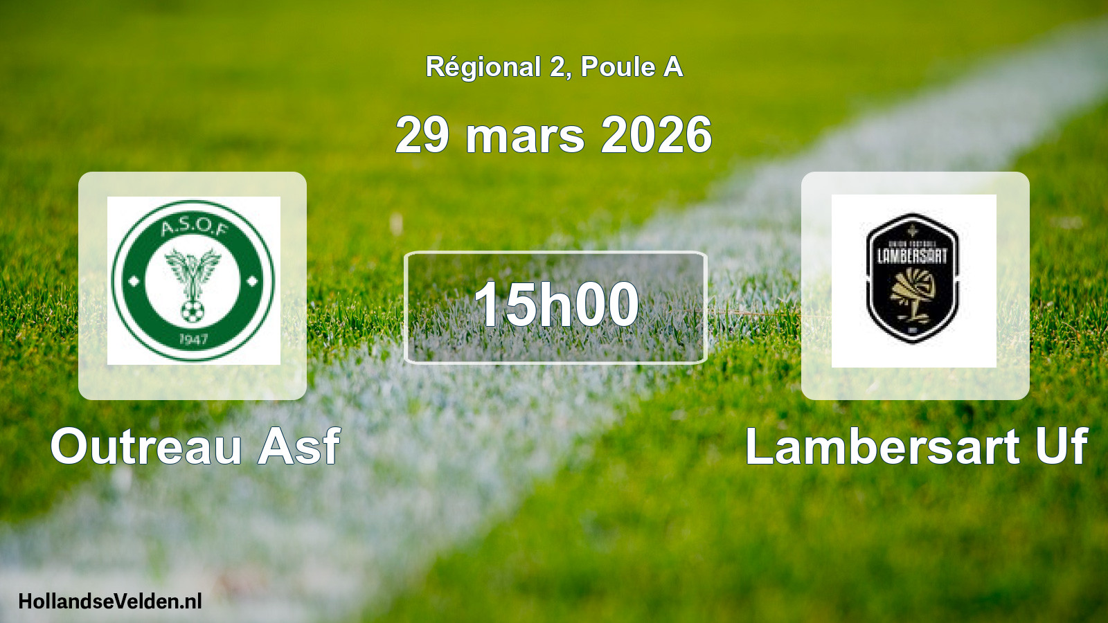 Scheduled Match: Outreau Asf - Lambersart Uf (29 March 2026)