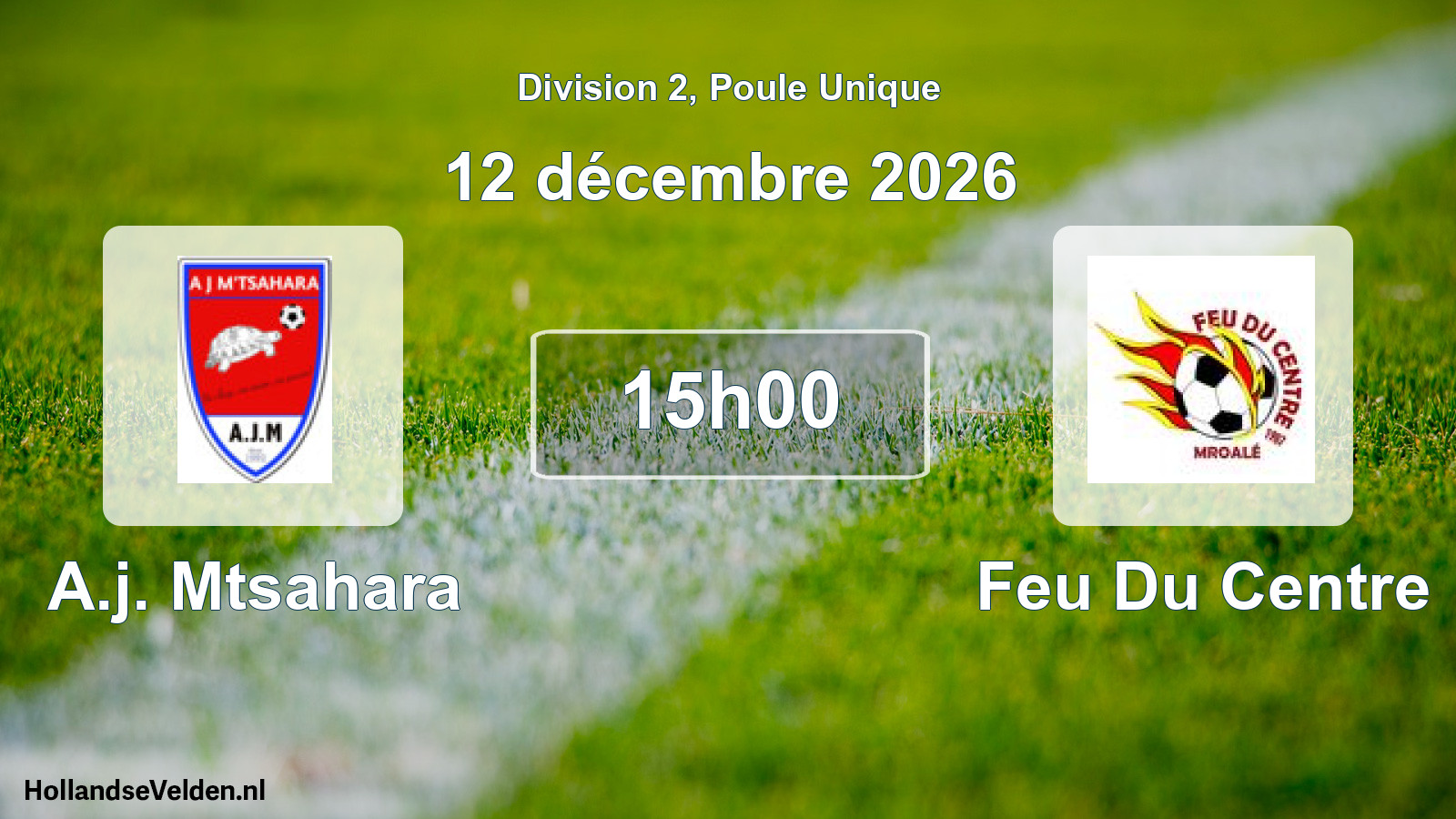 Match programmé: A.j. Mtsahara - Feu Du Centre (12 décembre 2026)