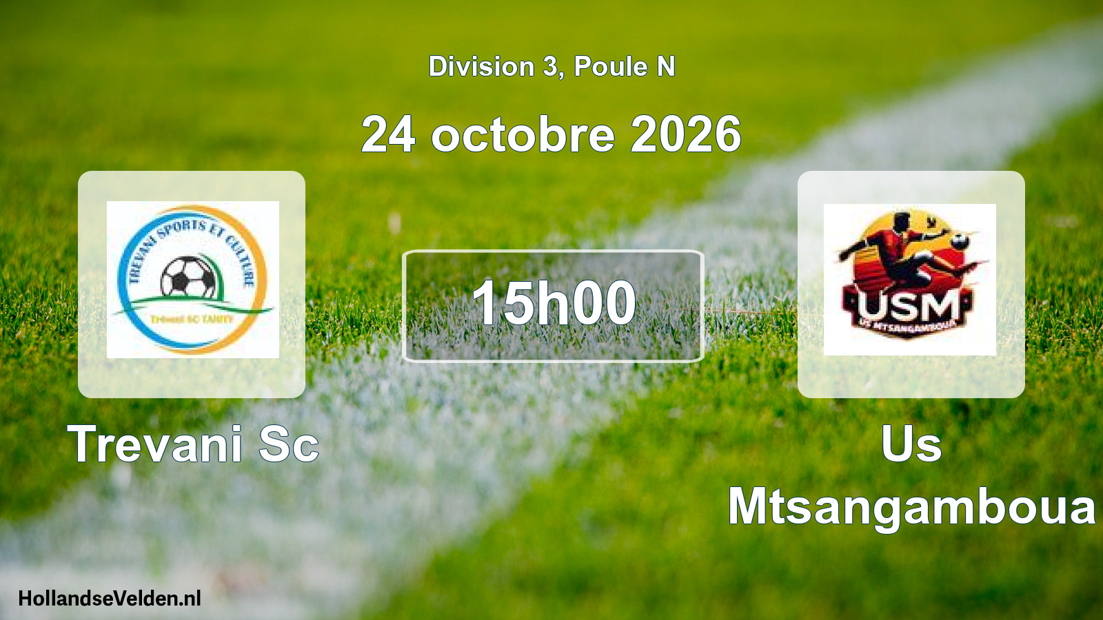 Match programmé: Trevani Sc - Us Mtsangamboua (24 octobre 2026)