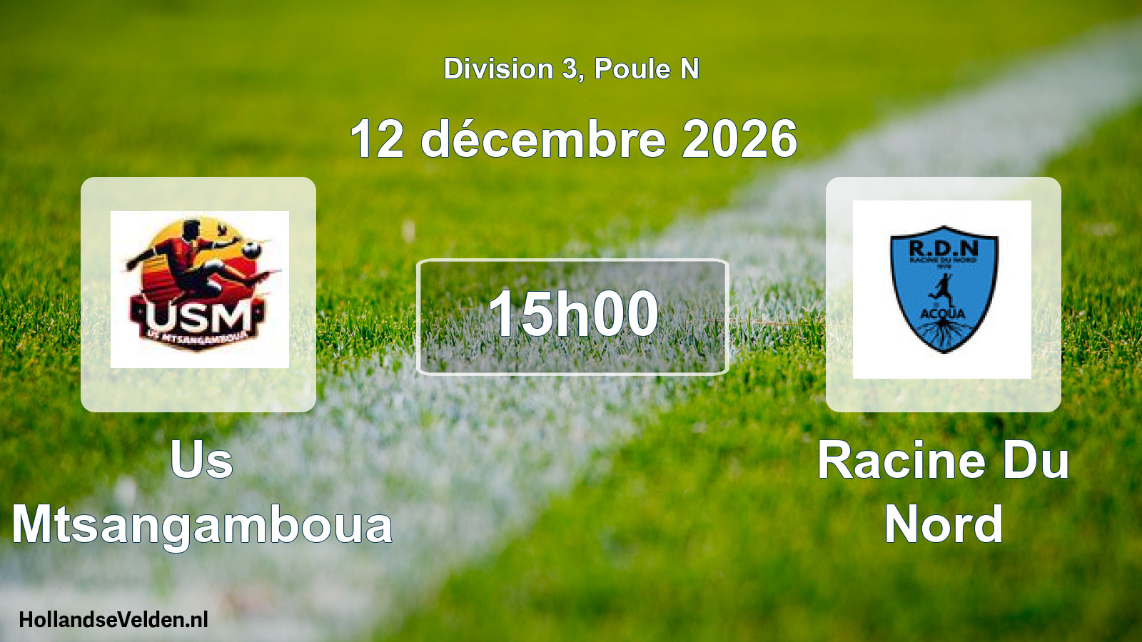 Match programmé: Us Mtsangamboua - Racine Du Nord (12 décembre 2026)