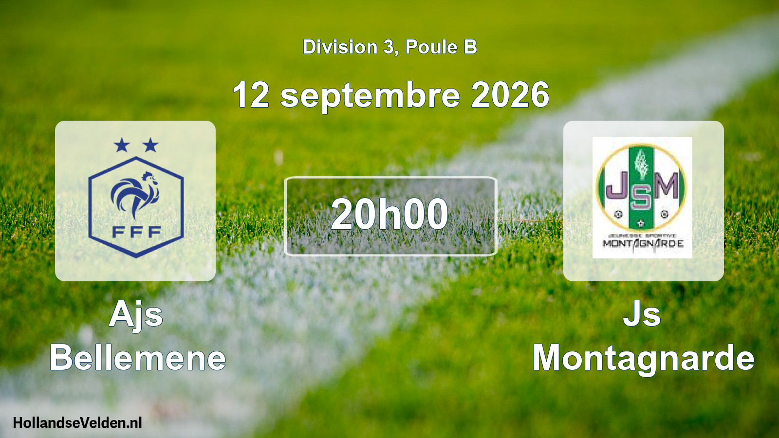 Match programmé: Ajs Bellemene - Js Montagnarde (12 septembre 2026)