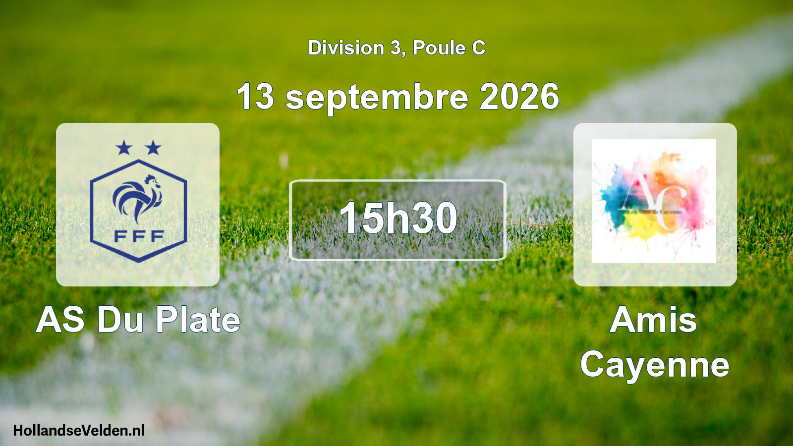 Scheduled Match: AS Du Plate - Amis Cayenne (13 September 2026)
