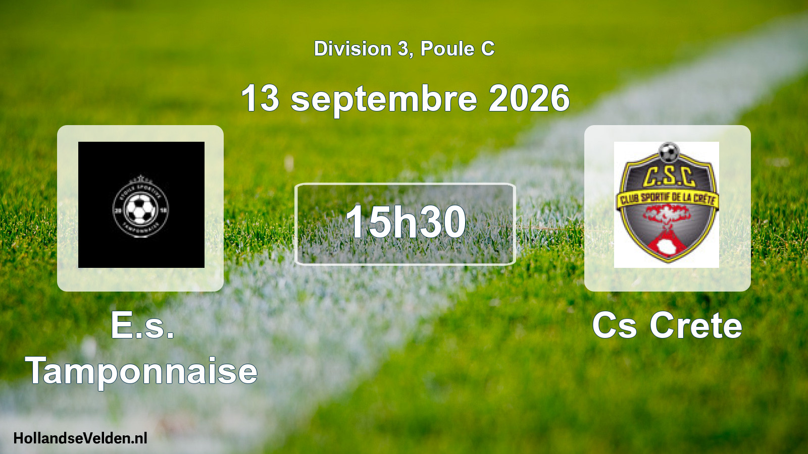 Match programmé: E.s. Tamponnaise - Cs Crete (13 septembre 2026)