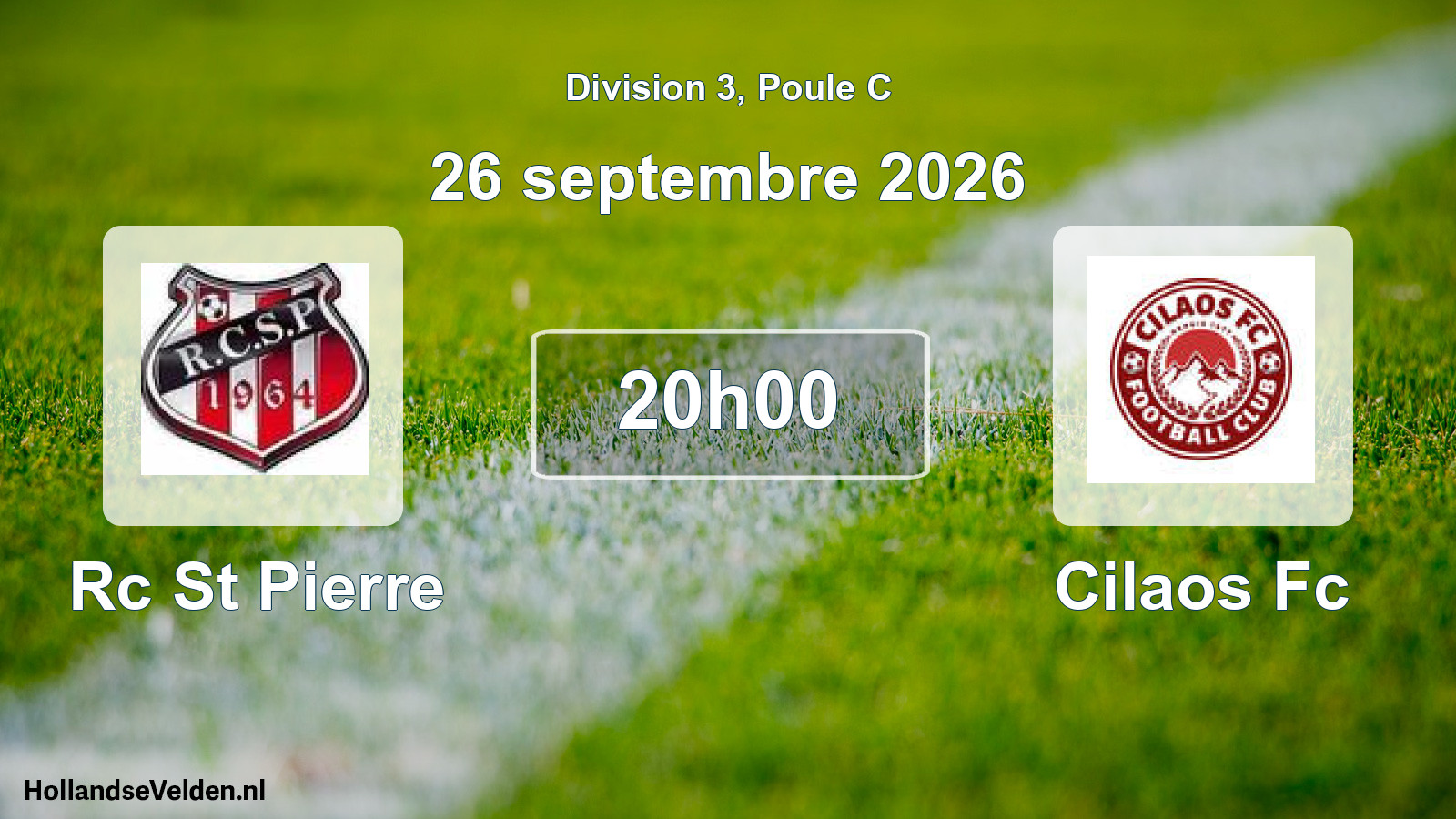 Match programmé: Rc St Pierre - Cilaos Fc (26 septembre 2026)