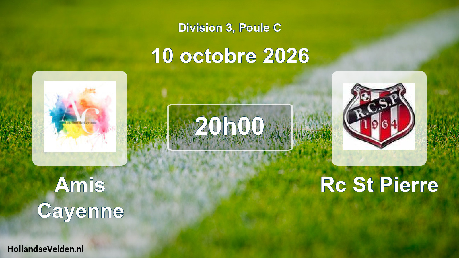 Match programmé: Amis Cayenne - Rc St Pierre (10 octobre 2026)