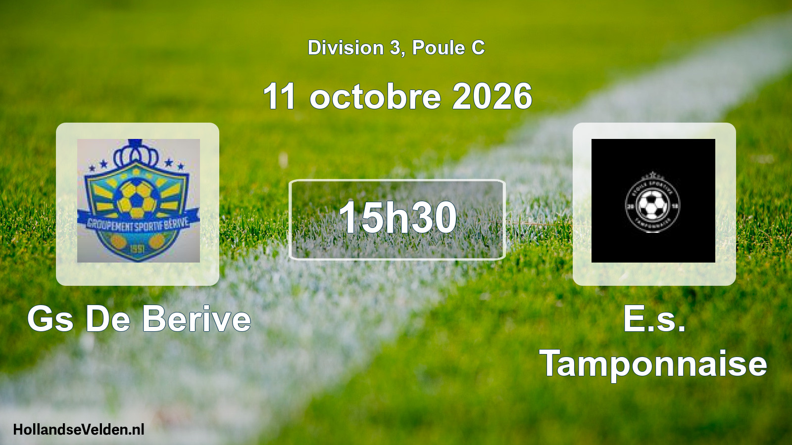 Match programmé: Gs De Berive - E.s. Tamponnaise (11 octobre 2026)