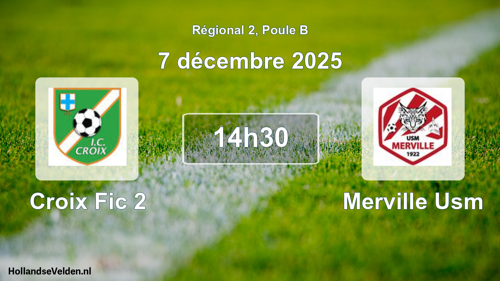 Geplande wedstrijd: Croix Fic 2 - Merville Usm (7 décembre 2025)