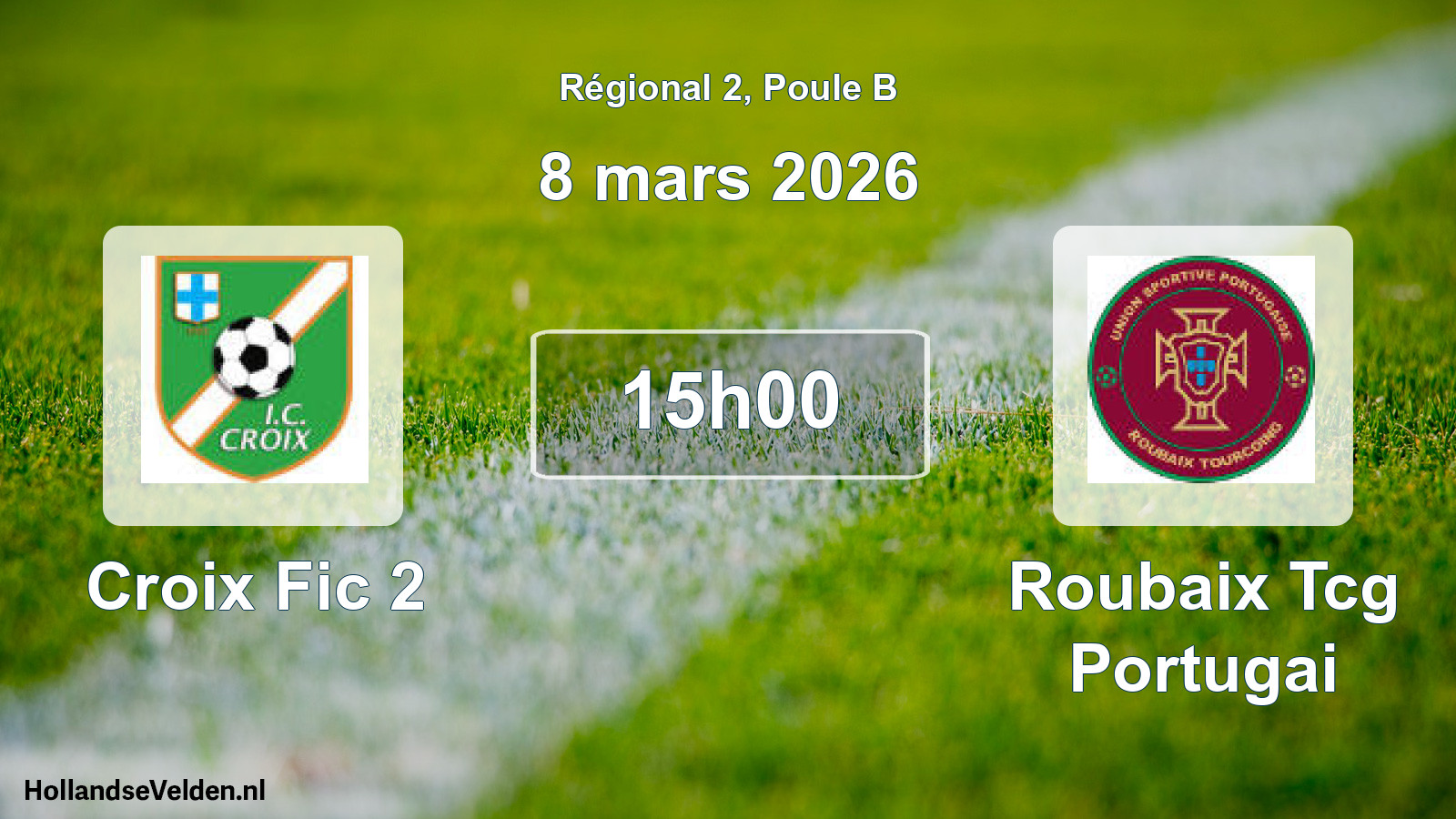 Geplande wedstrijd: Croix Fic 2 - Roubaix Tcg Portugai (8 mars 2026)