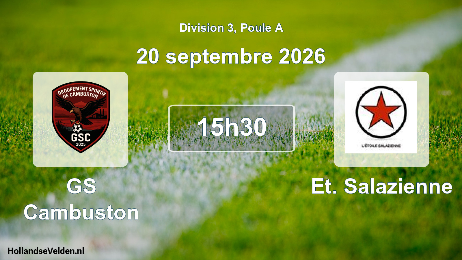 Match programmé: GS Cambuston - Et. Salazienne (20 septembre 2026)