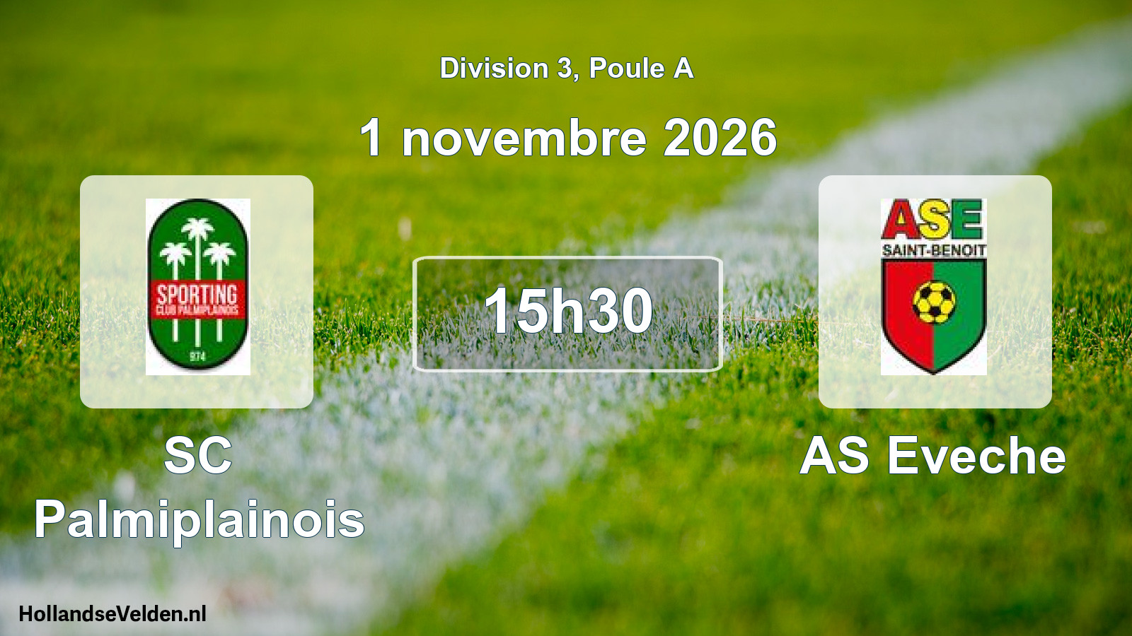 Scheduled Match: SC Palmiplainois - AS Eveche (1 November 2026)