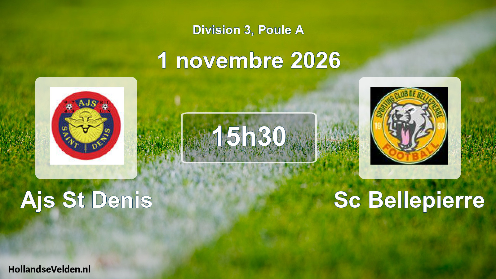Scheduled Match: Ajs St Denis - Sc Bellepierre (1 November 2026)