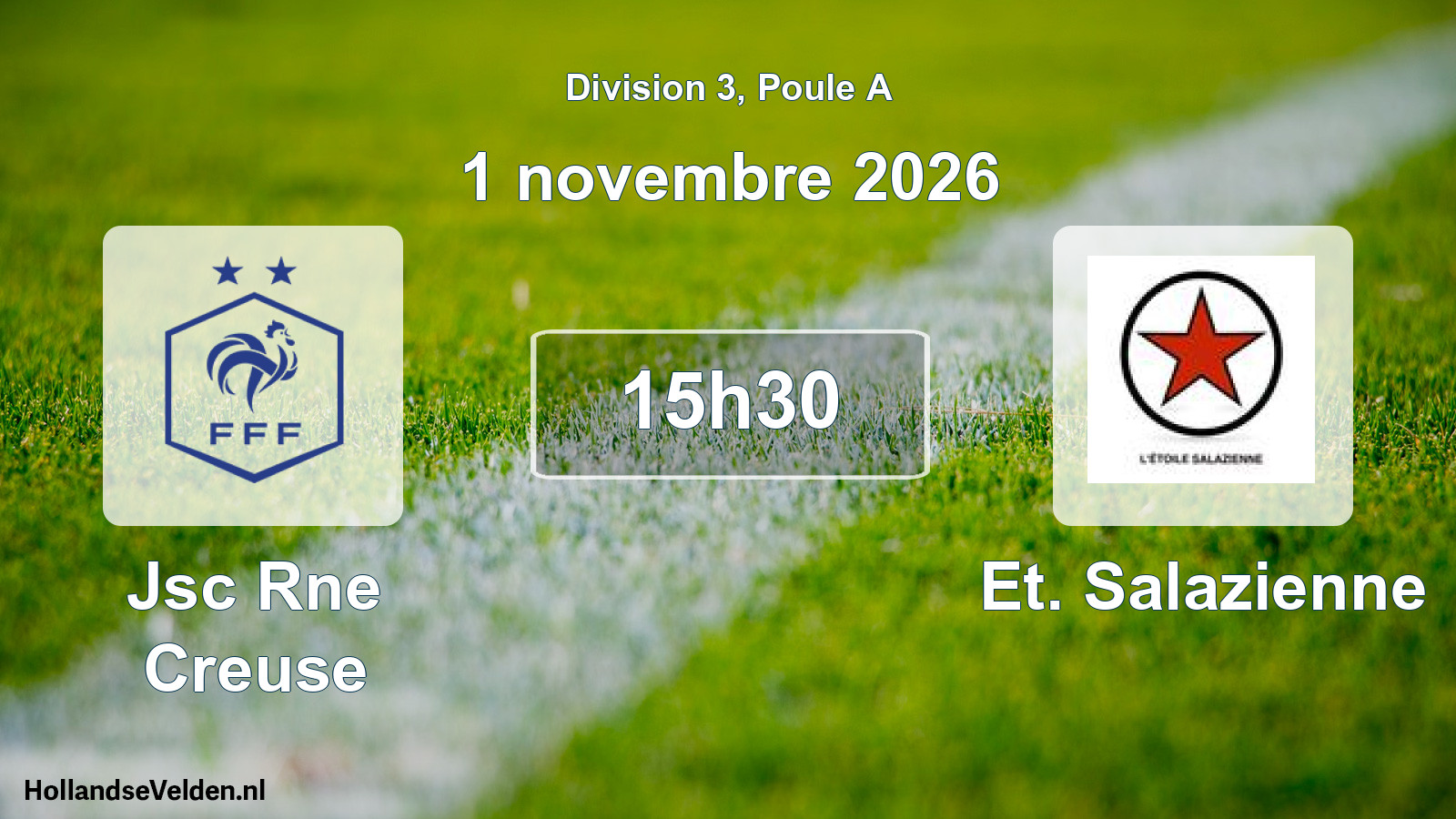 Match programmé: Jsc Rne Creuse - Et. Salazienne (1 novembre 2026)